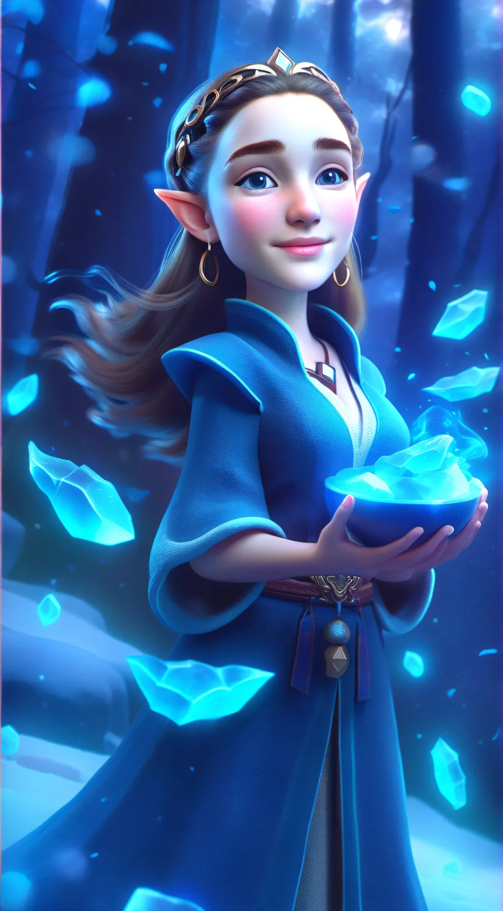 ai character: Elvie Woodrow background