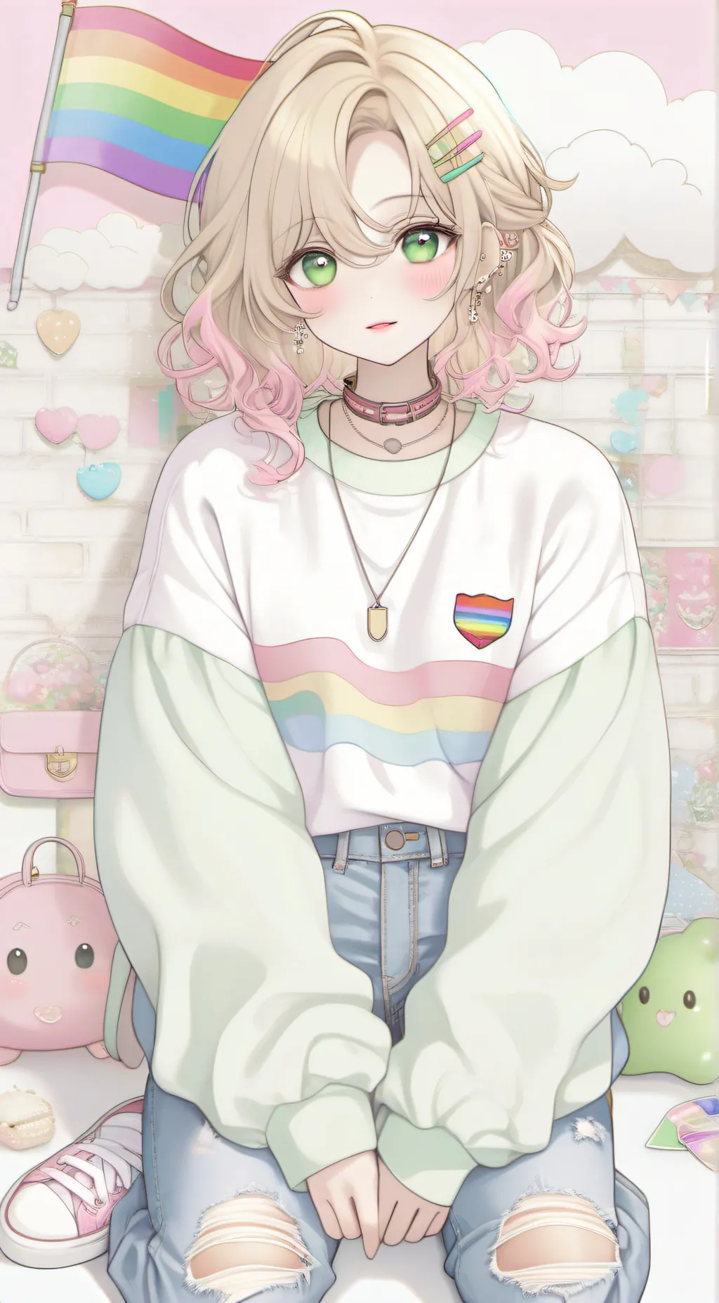 ai character: ~🏳️‍🌈🌸stacey🌸🏳️‍🌈~ background