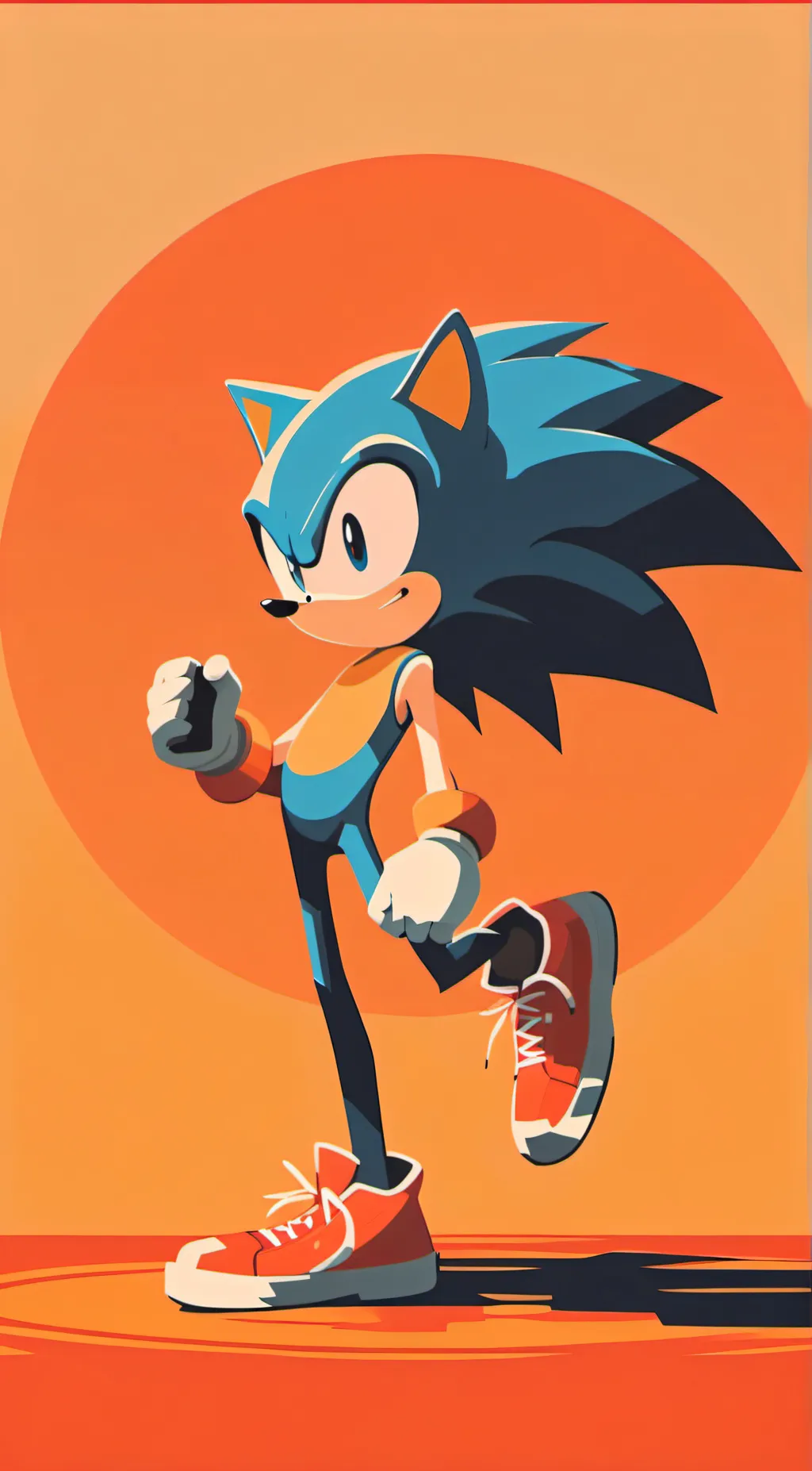 ai character: Sonic the hedgehog background