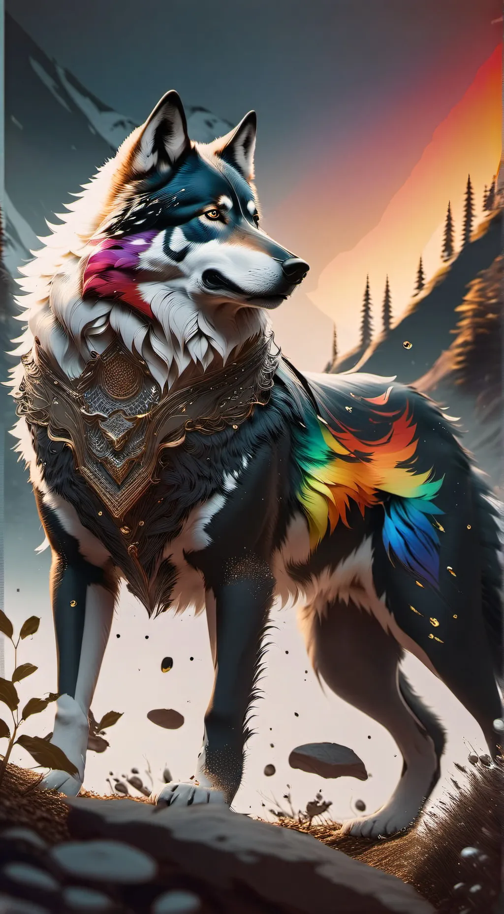 ai character: Apollo/Rainbrave background