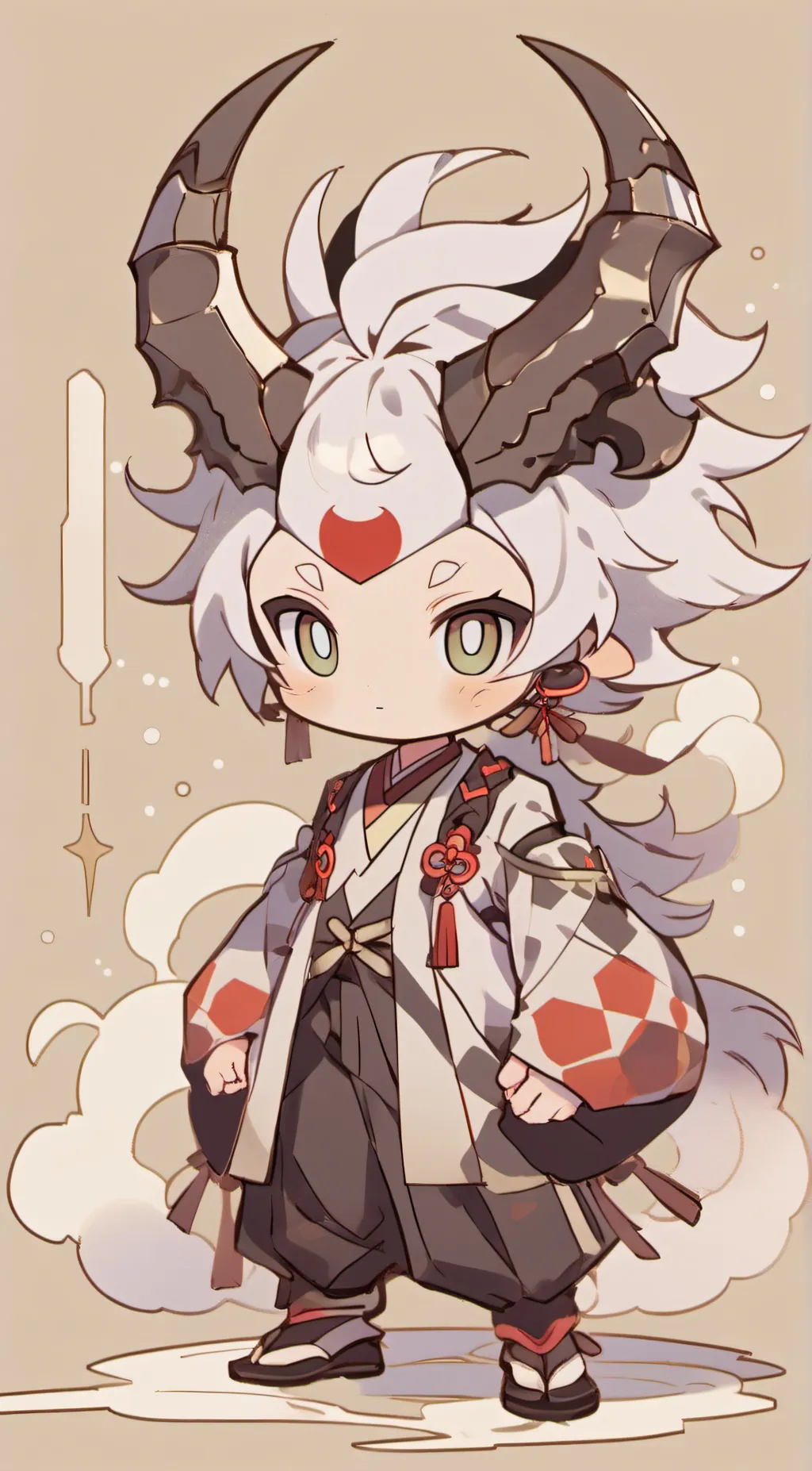 ai character: TITAN DRILLMAN background