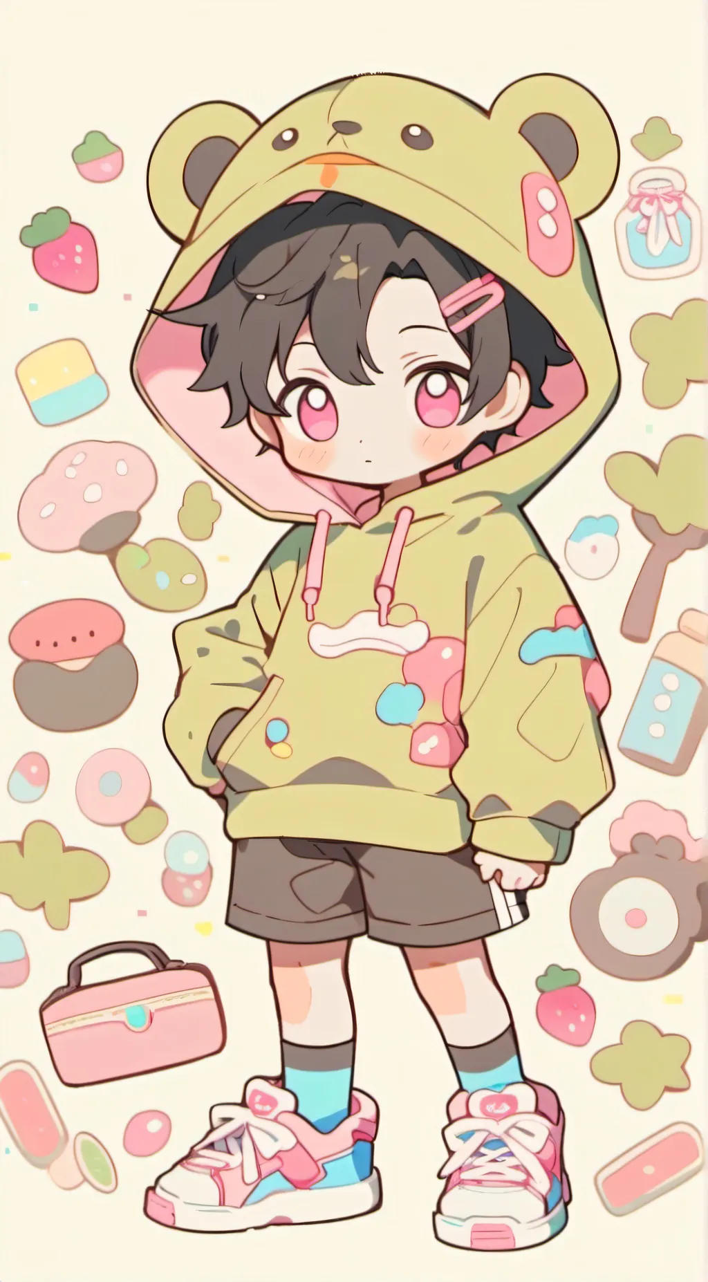 ai character: ~•×Mætt×•~ background