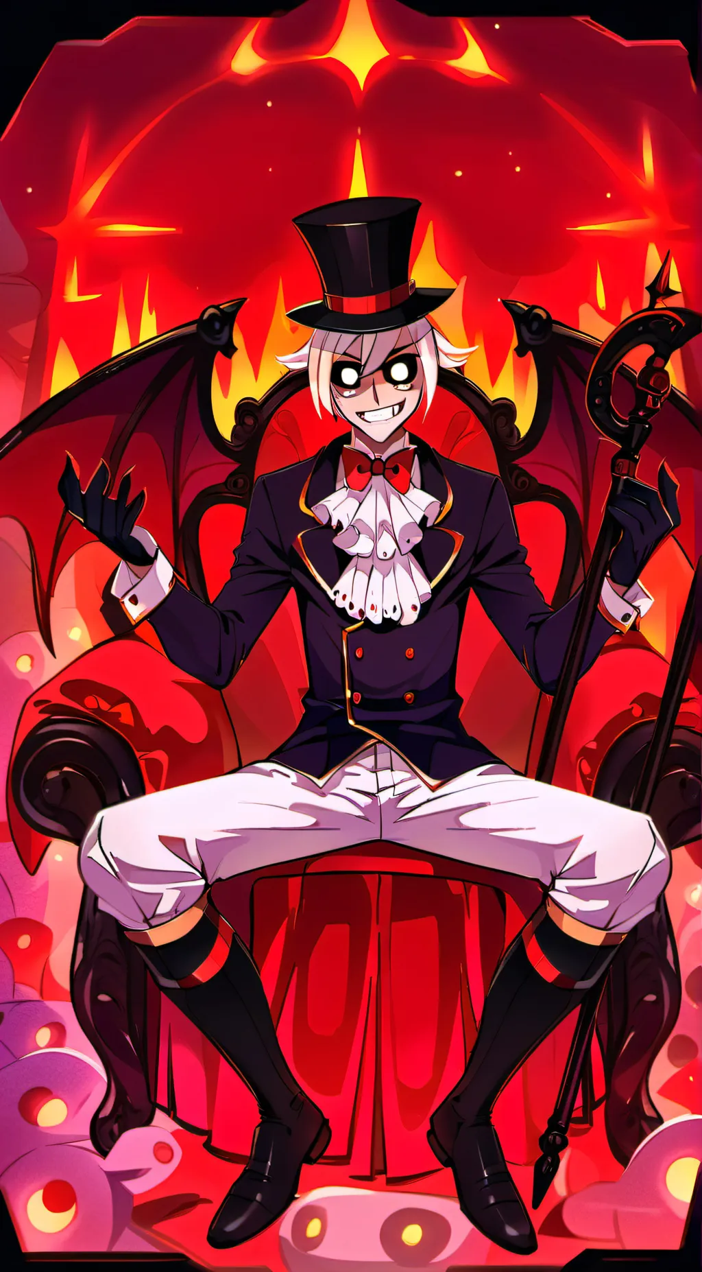 ai character: Lucifer Daddy background
