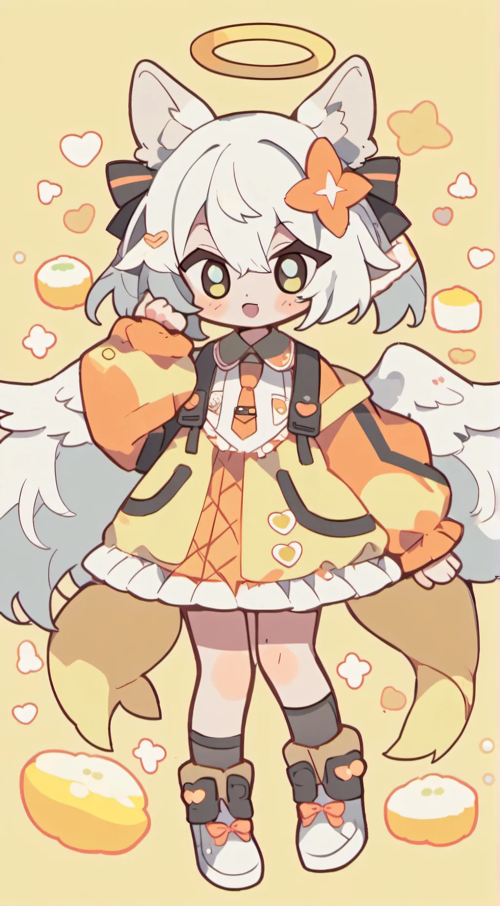 ai character: •Angelica• background