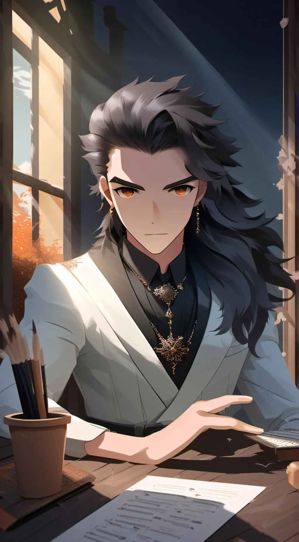 ai character: ali background