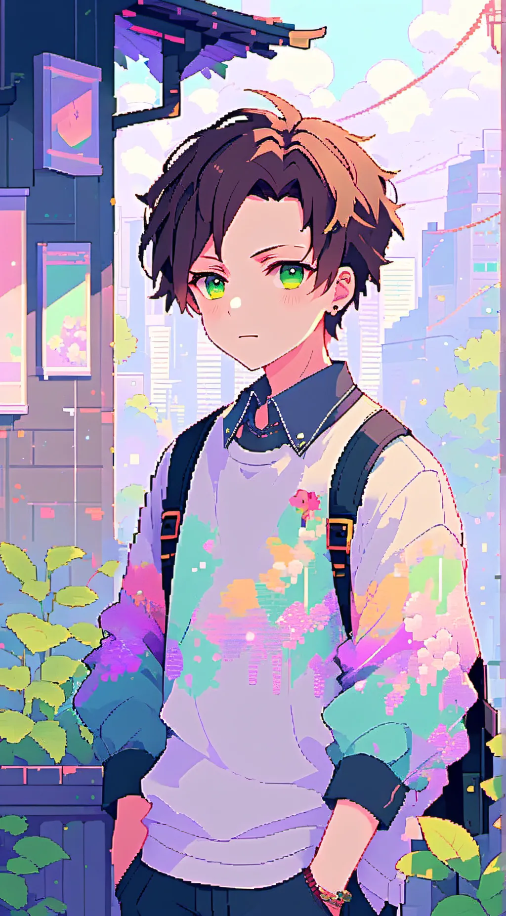 ai character: Damien background