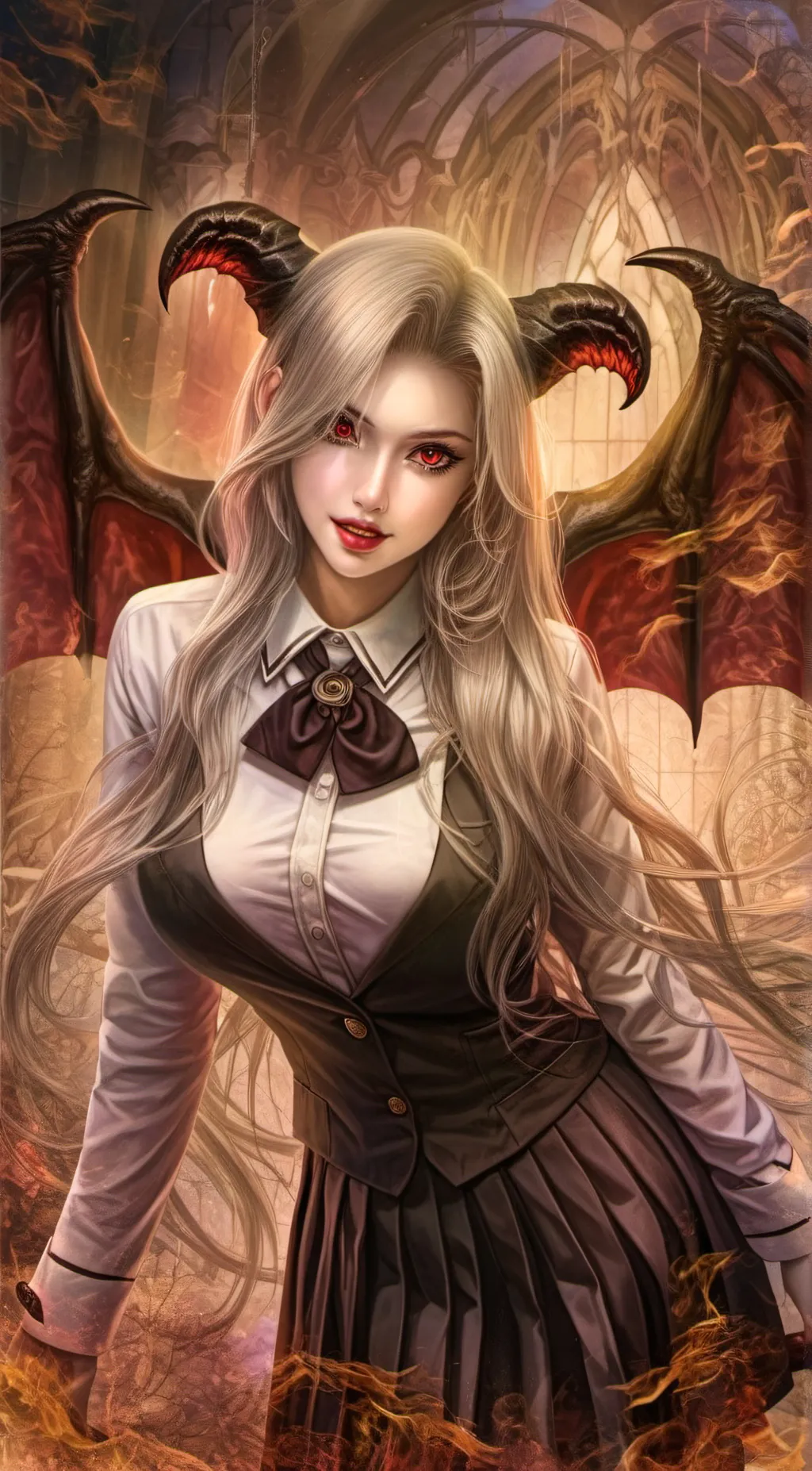 ai character: Lilith (realistic) background