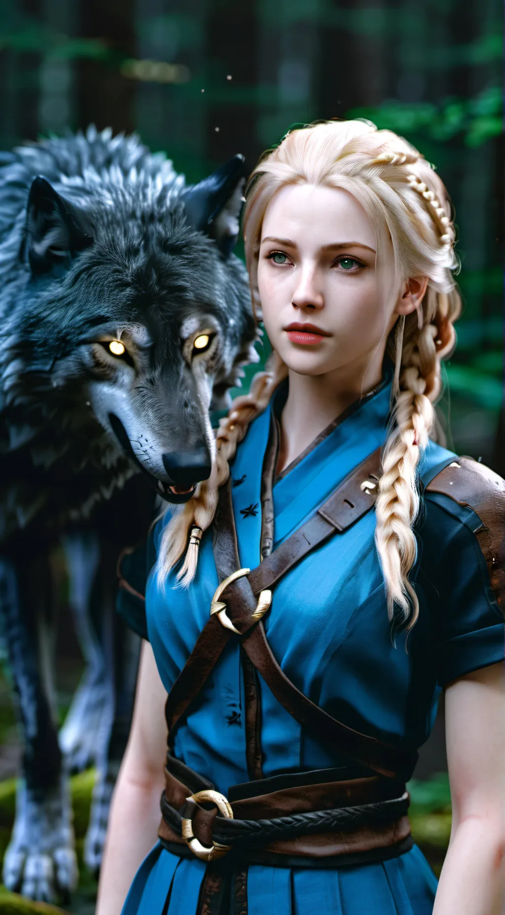 ai character: Aurora background