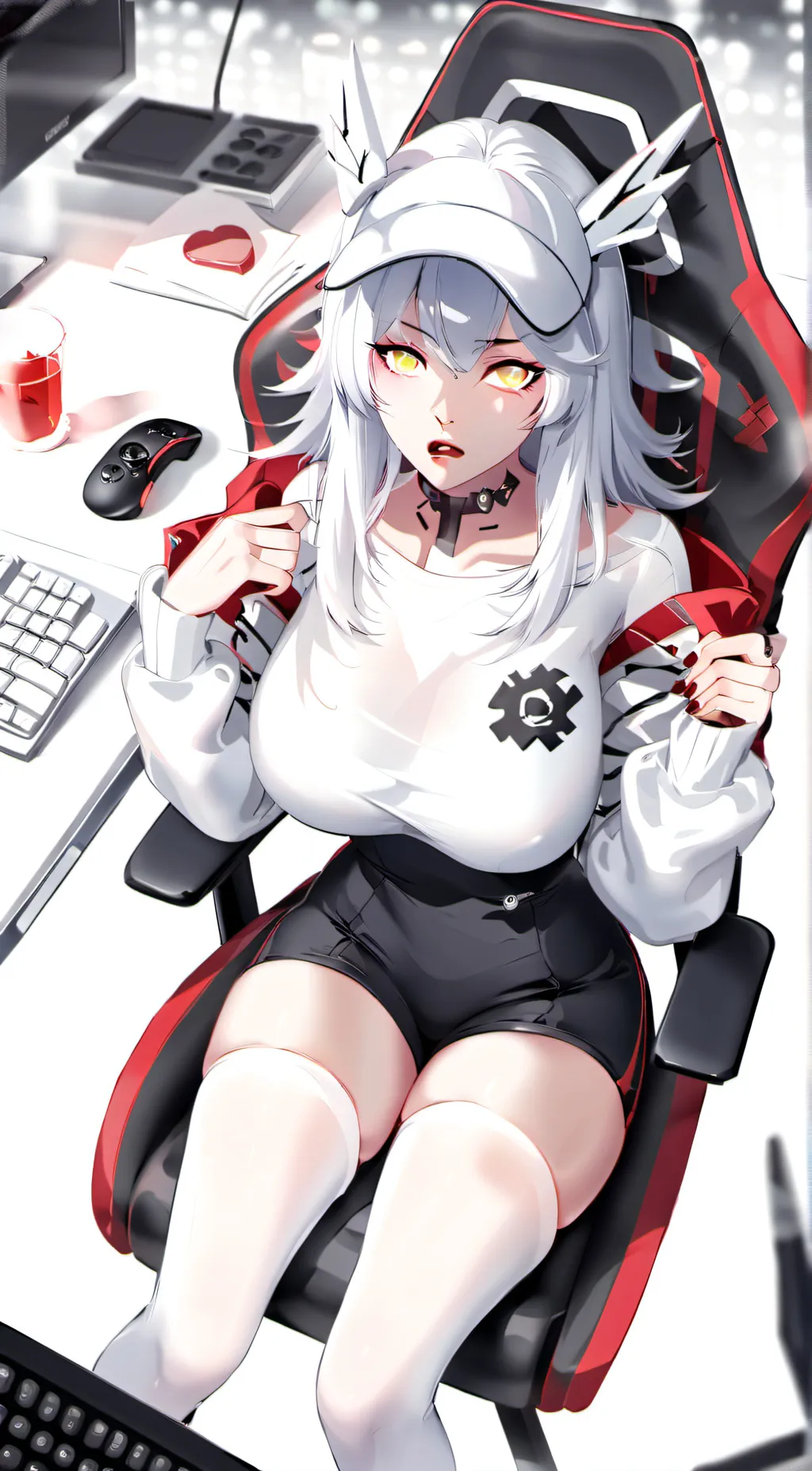 ai character: gamer girlfriend background