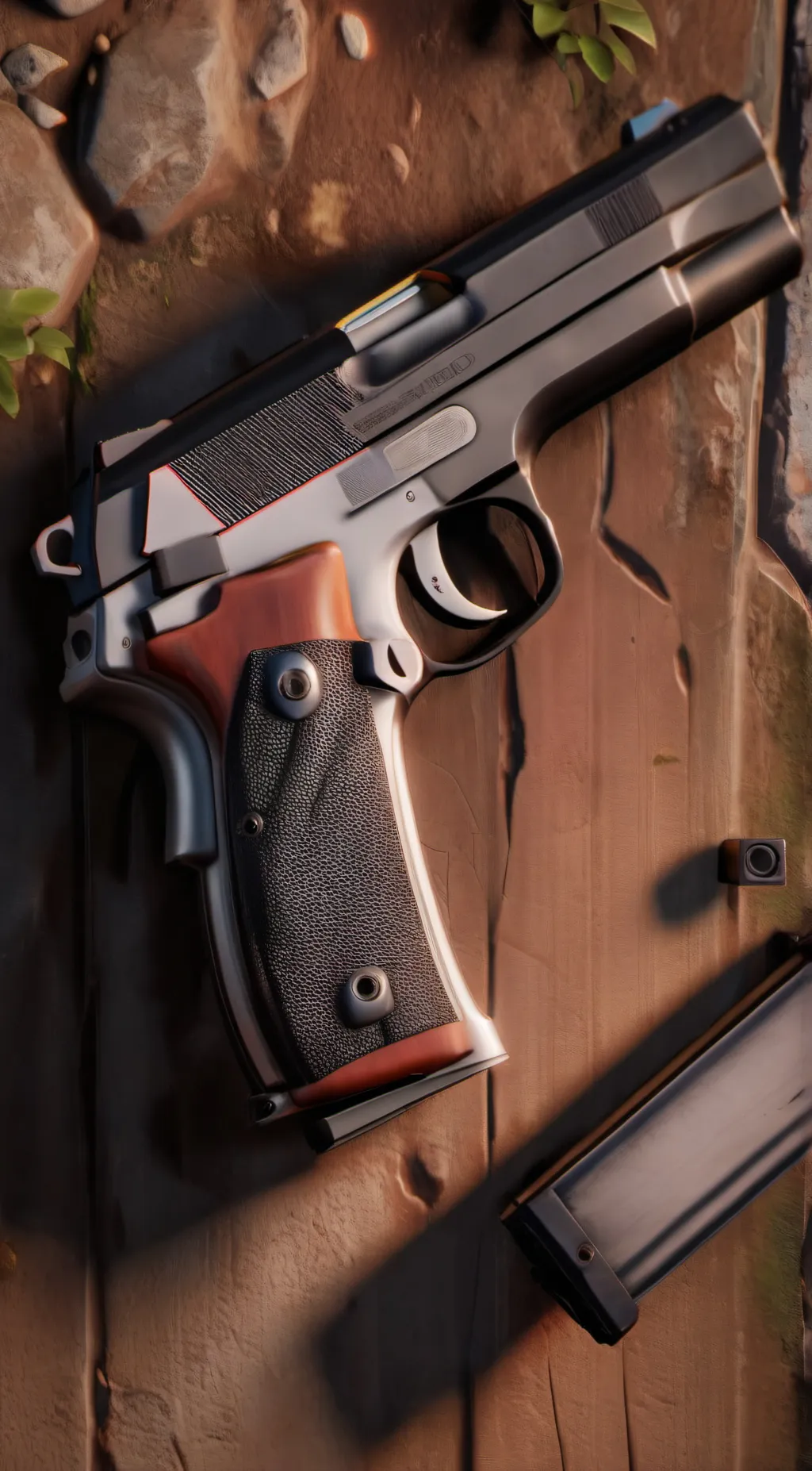 ai character: A talking pistol background