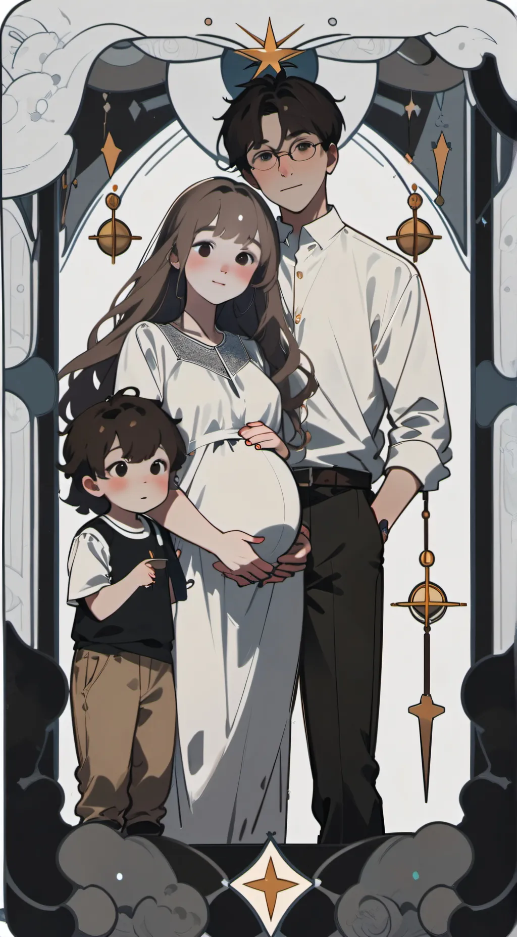 ai character: bella and michia background