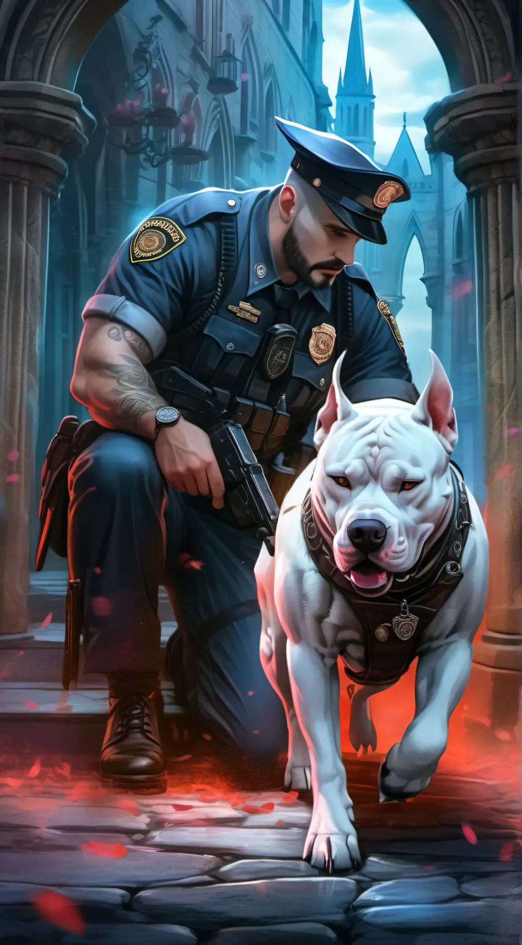 ai character: life as Dogo ar background