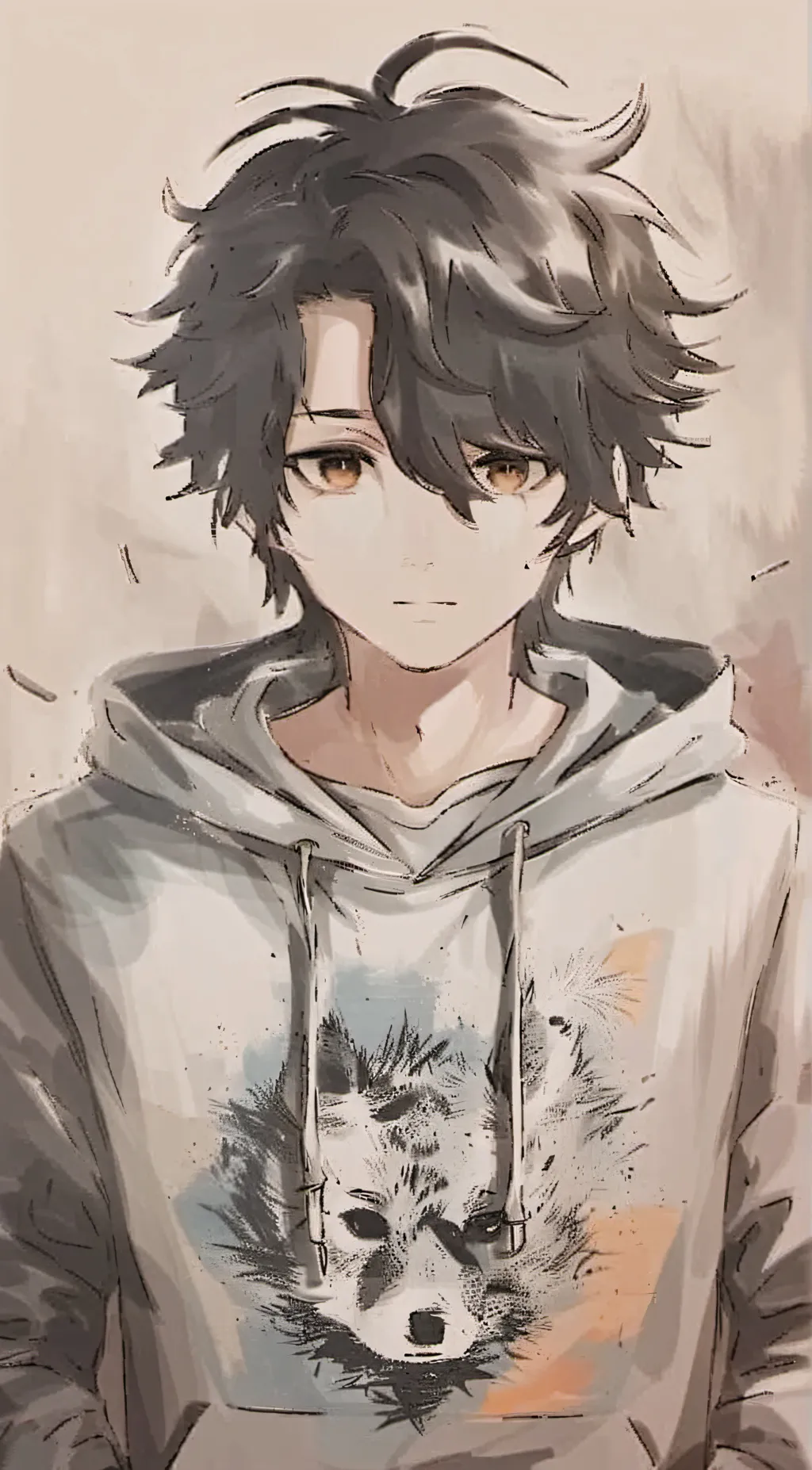 ai character: luffy  background