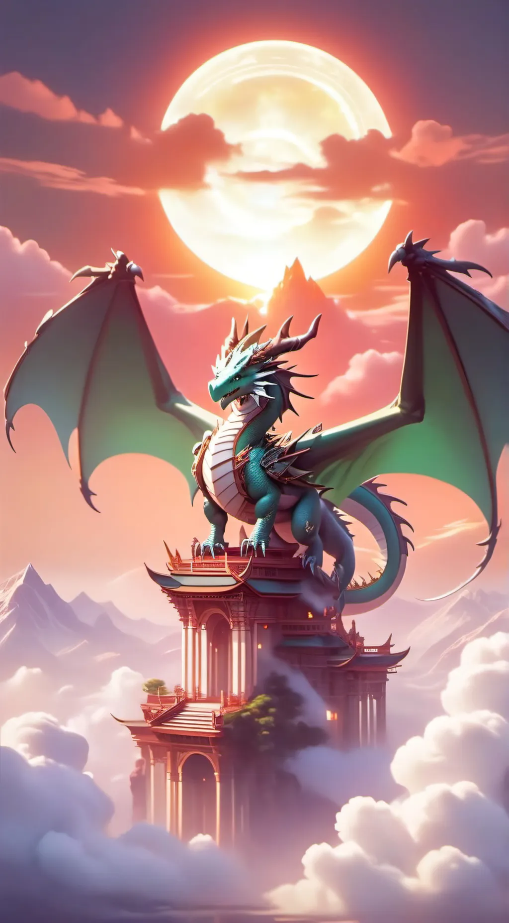 ai character: Dragon background