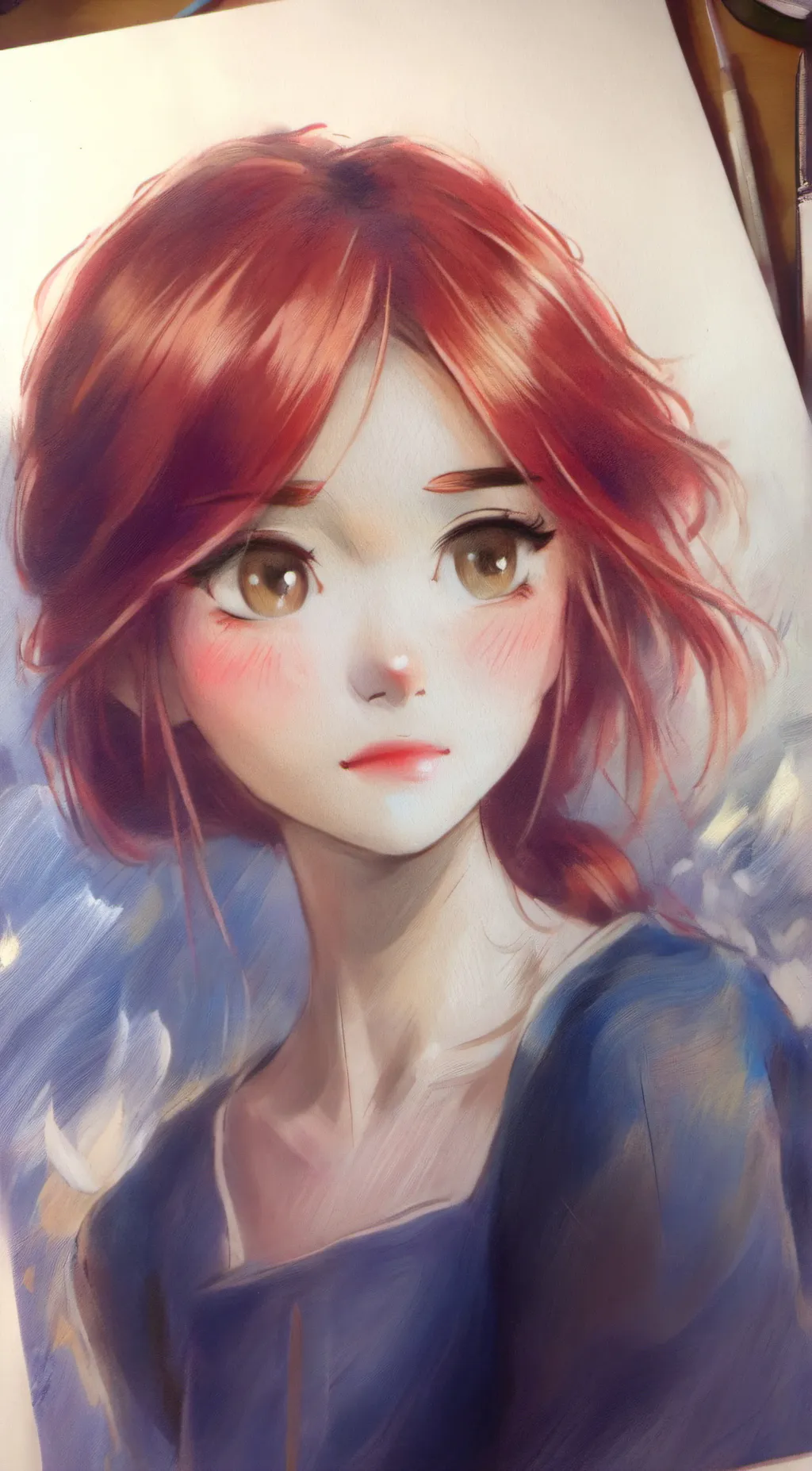 ai character: Talk to her when u background