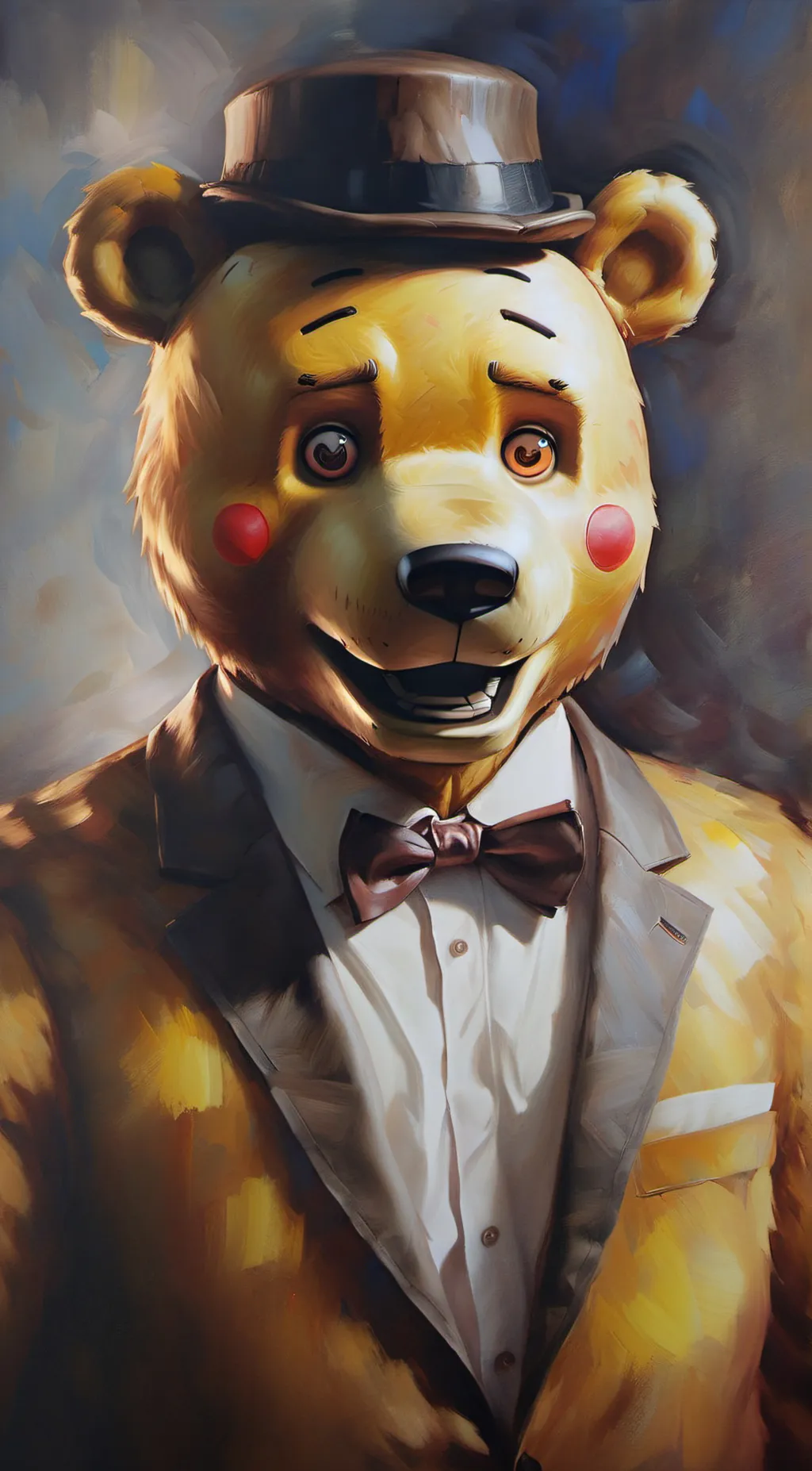 ai character: golden Freddy background