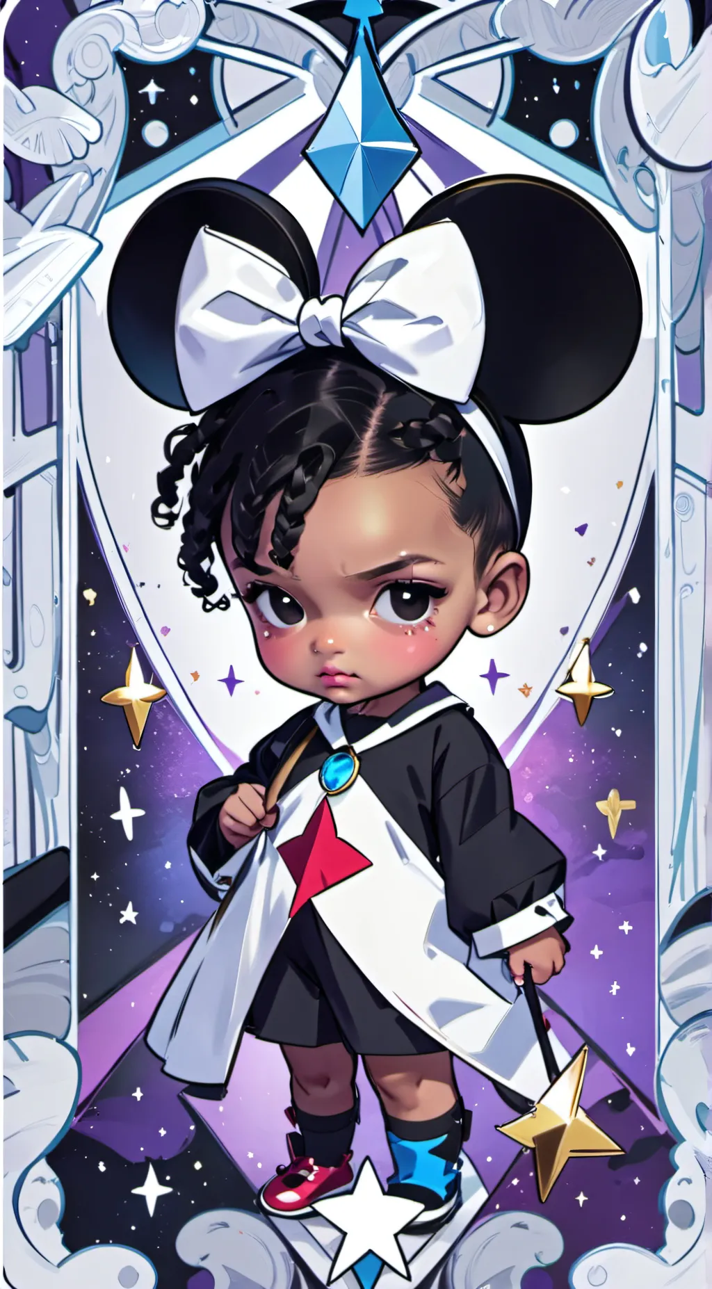 ai character: Luna background