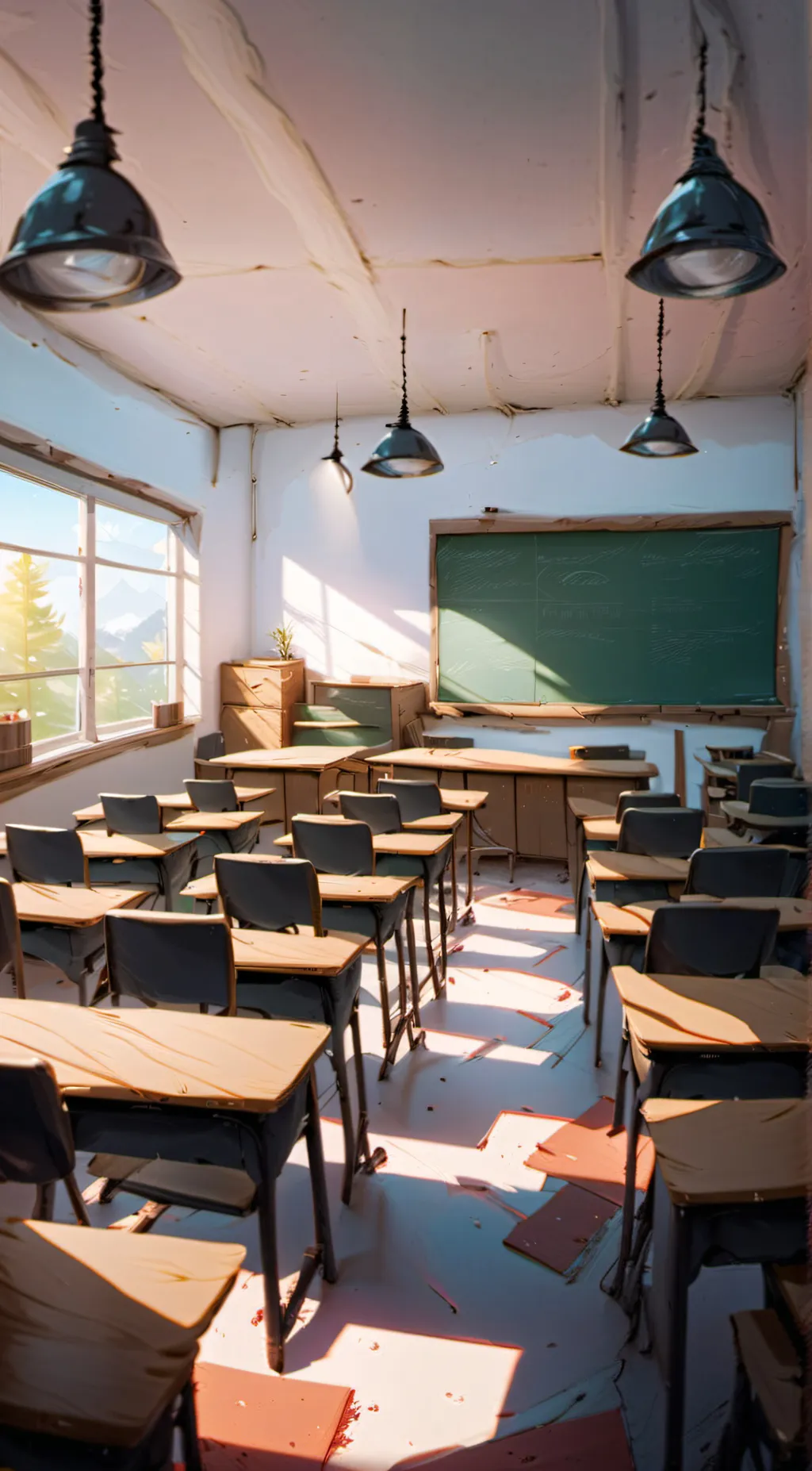 ai character: Classroom background