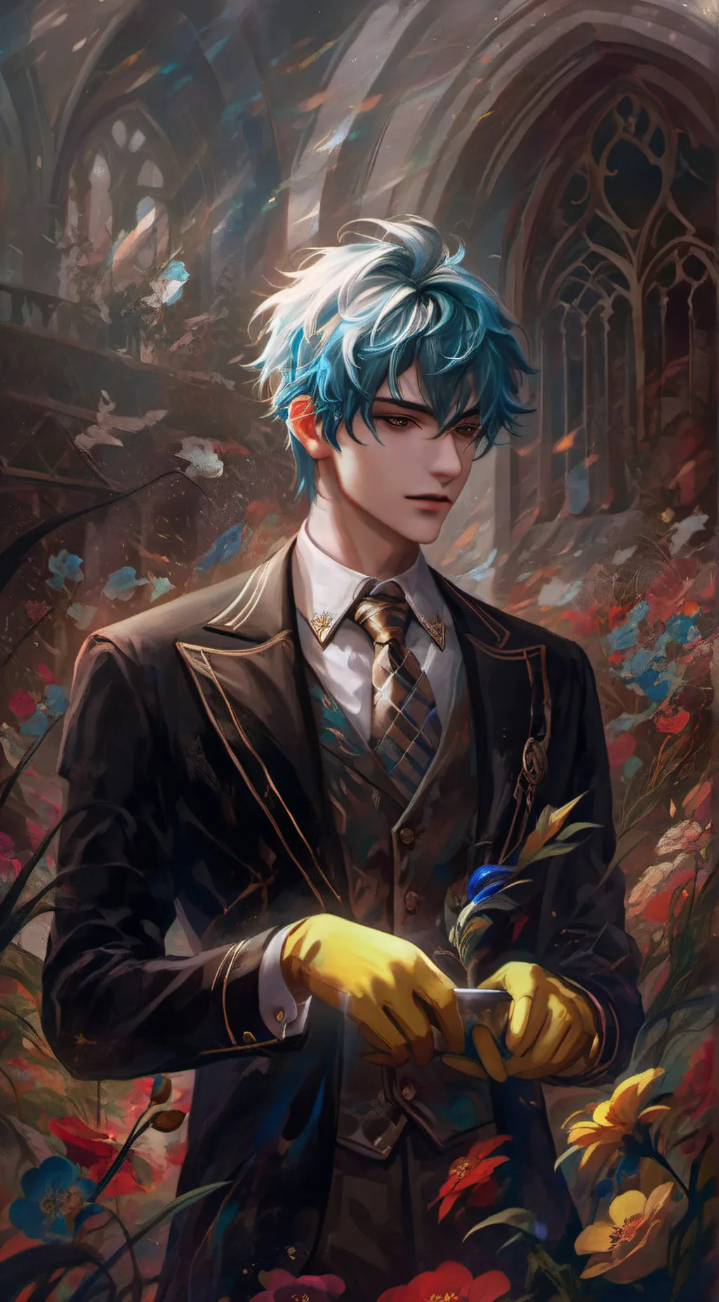 ai character: huggy wuggy background