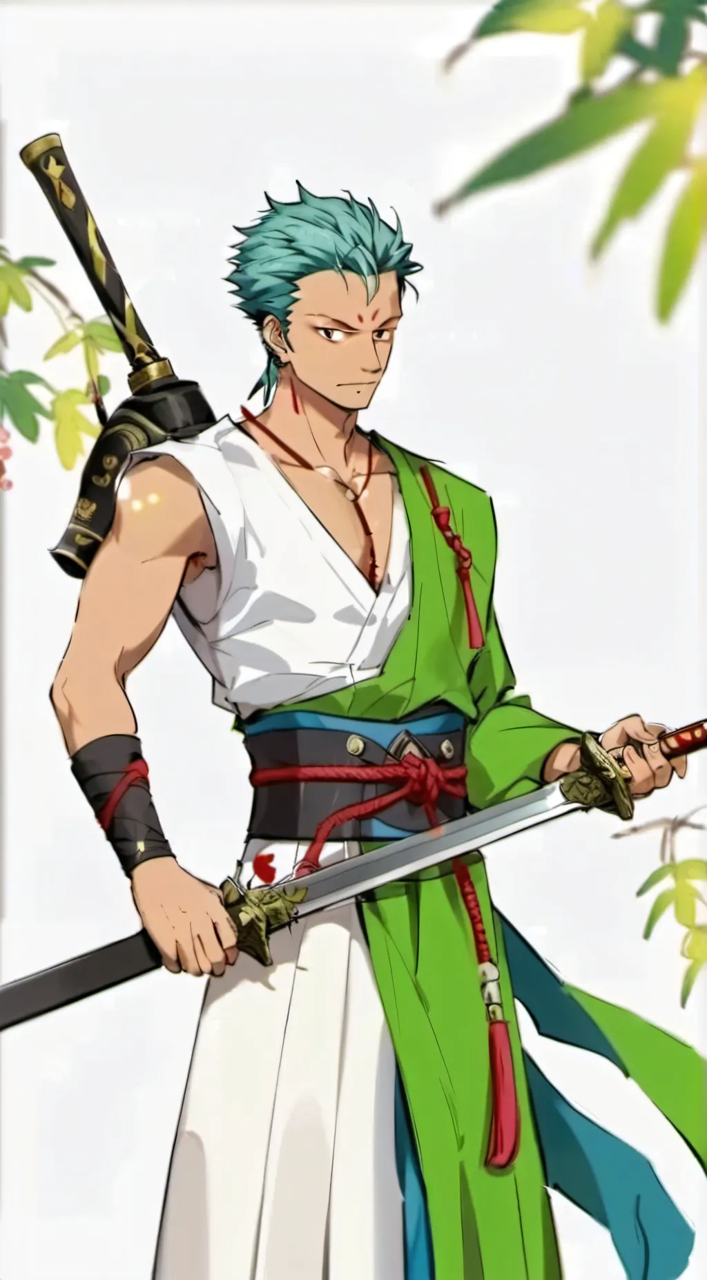 ai character: Zoro Roronoa background