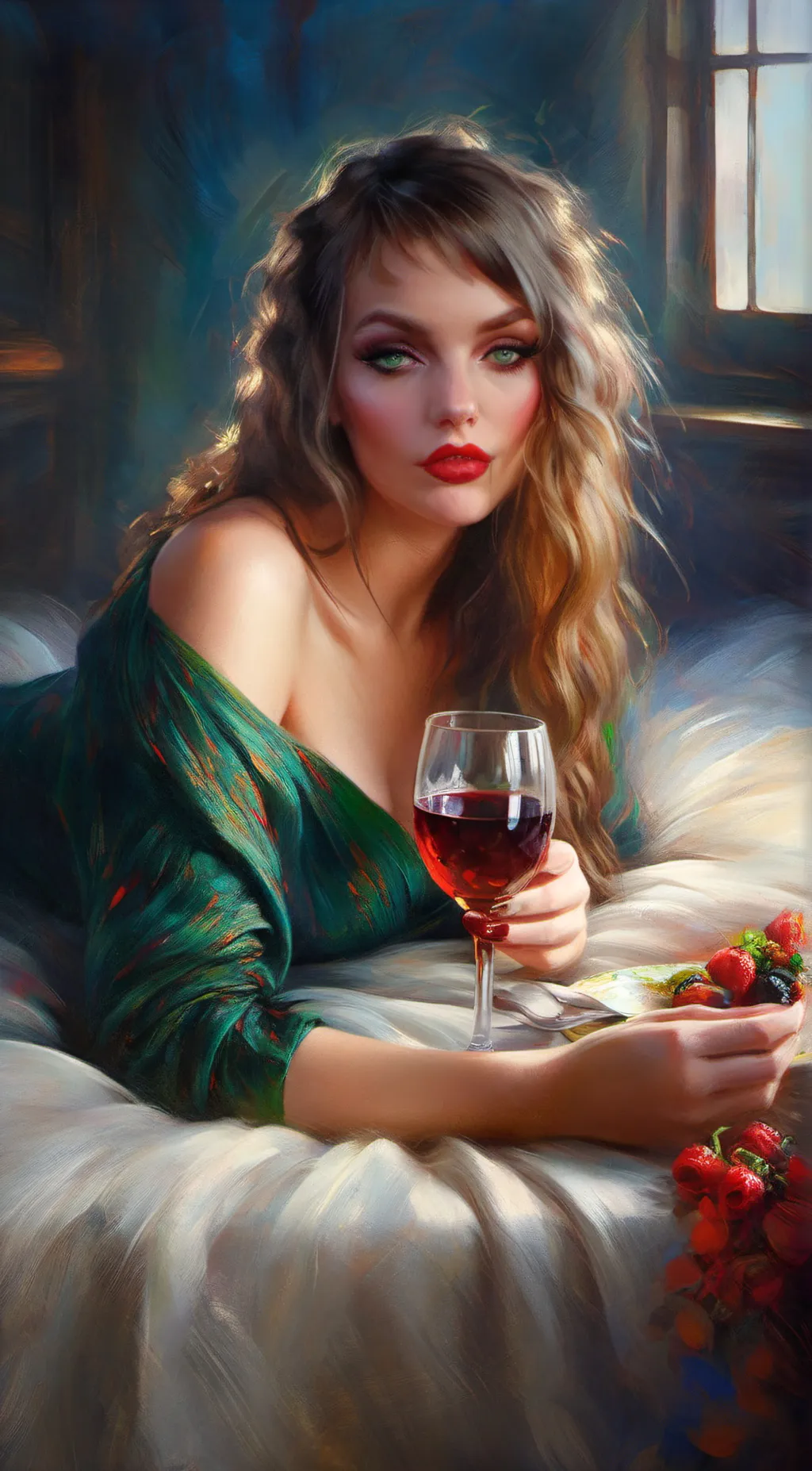 ai character: Rose background