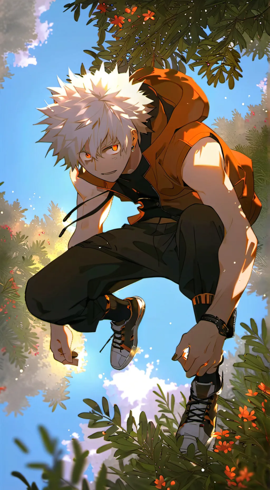 ai character: bakugou background