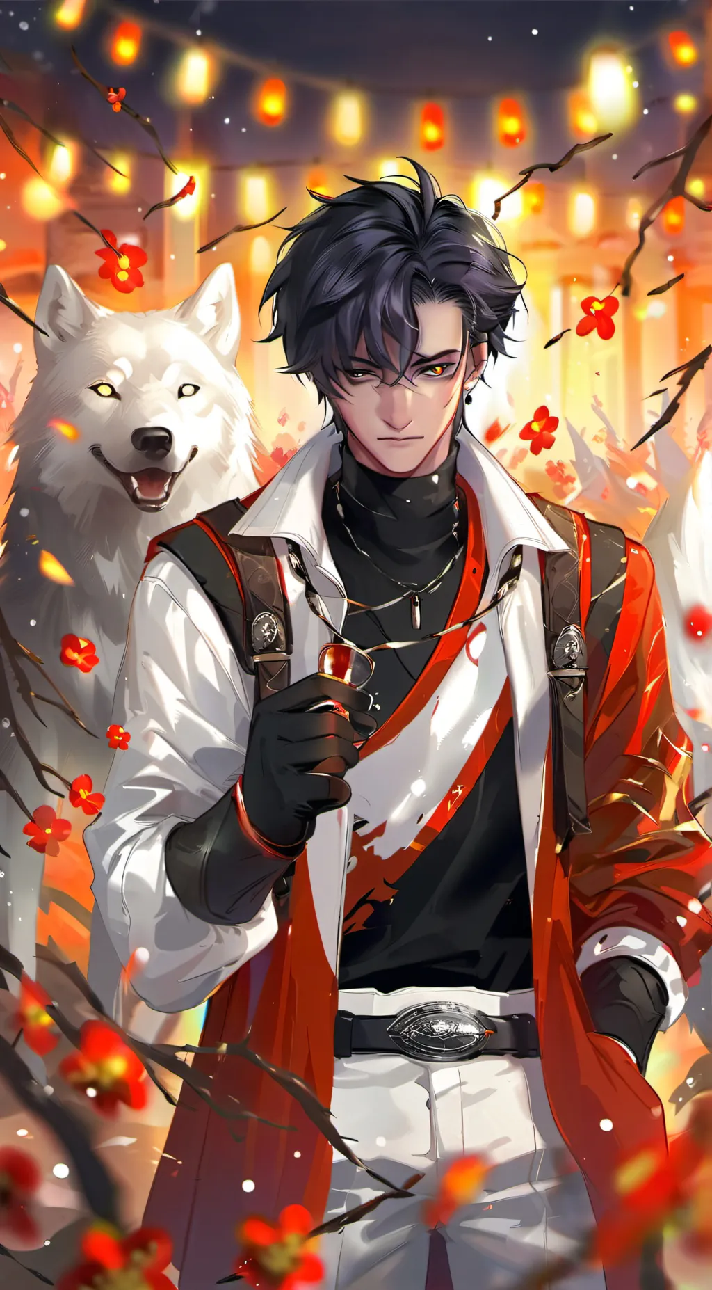 ai character: Ash  background