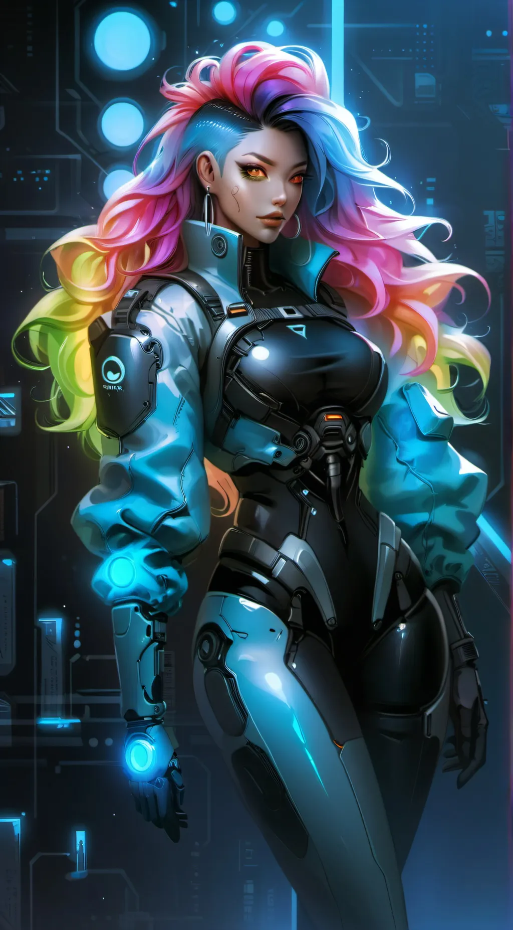 ai character: Chroma Pulse background