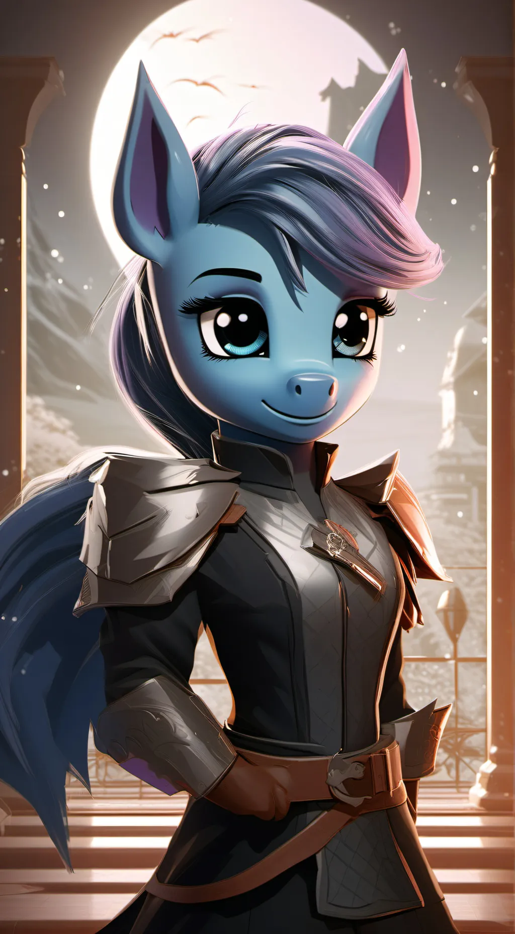 ai character: captain moonlight  background
