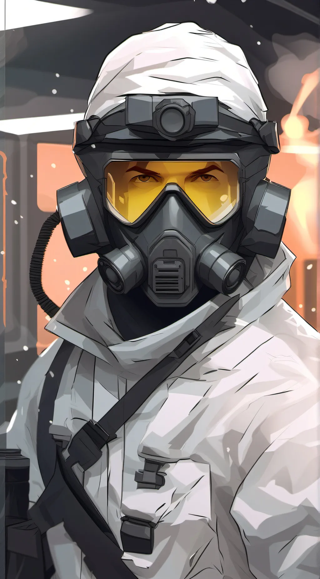 ai character: hazmat dolider background