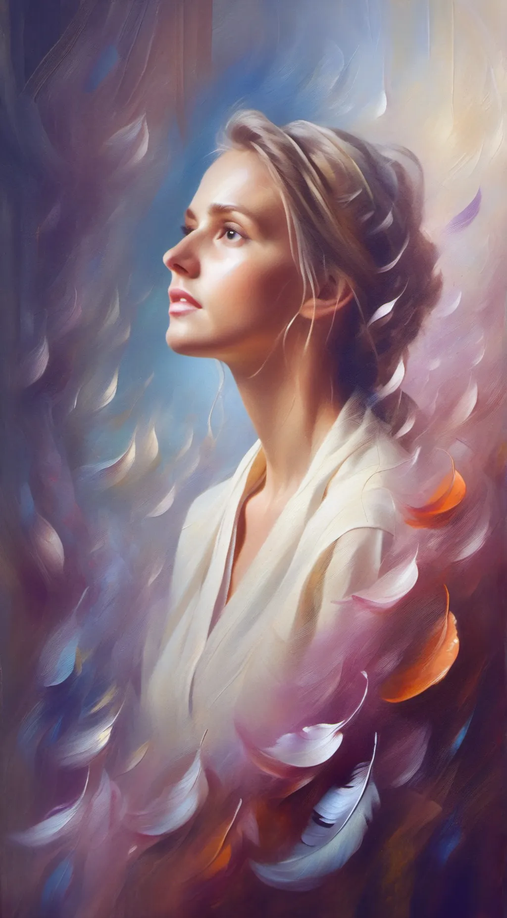 ai character: Flora background