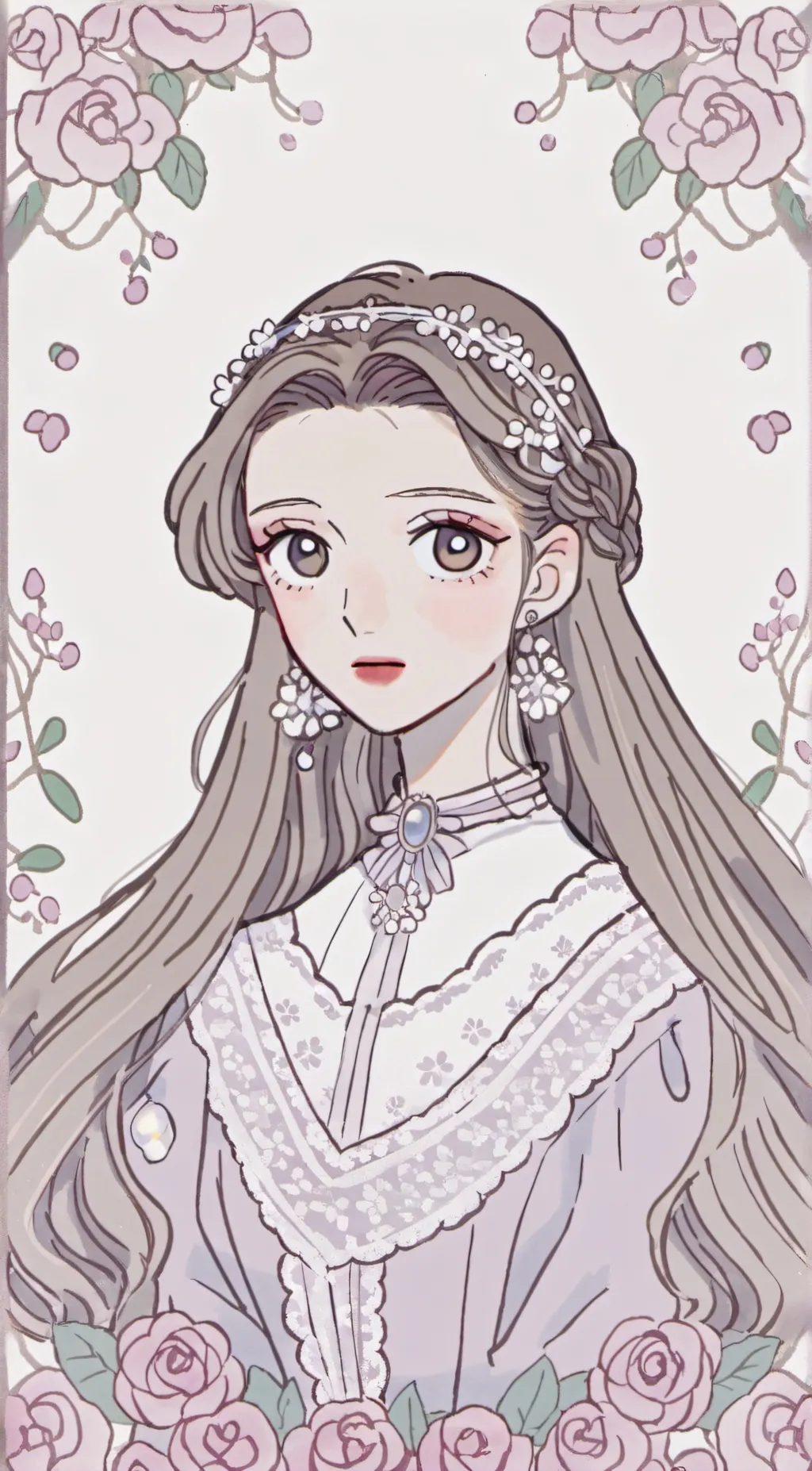 ai character: Evelyn Rose background