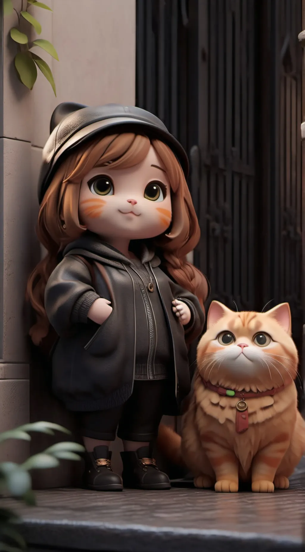 ai character: catty  background