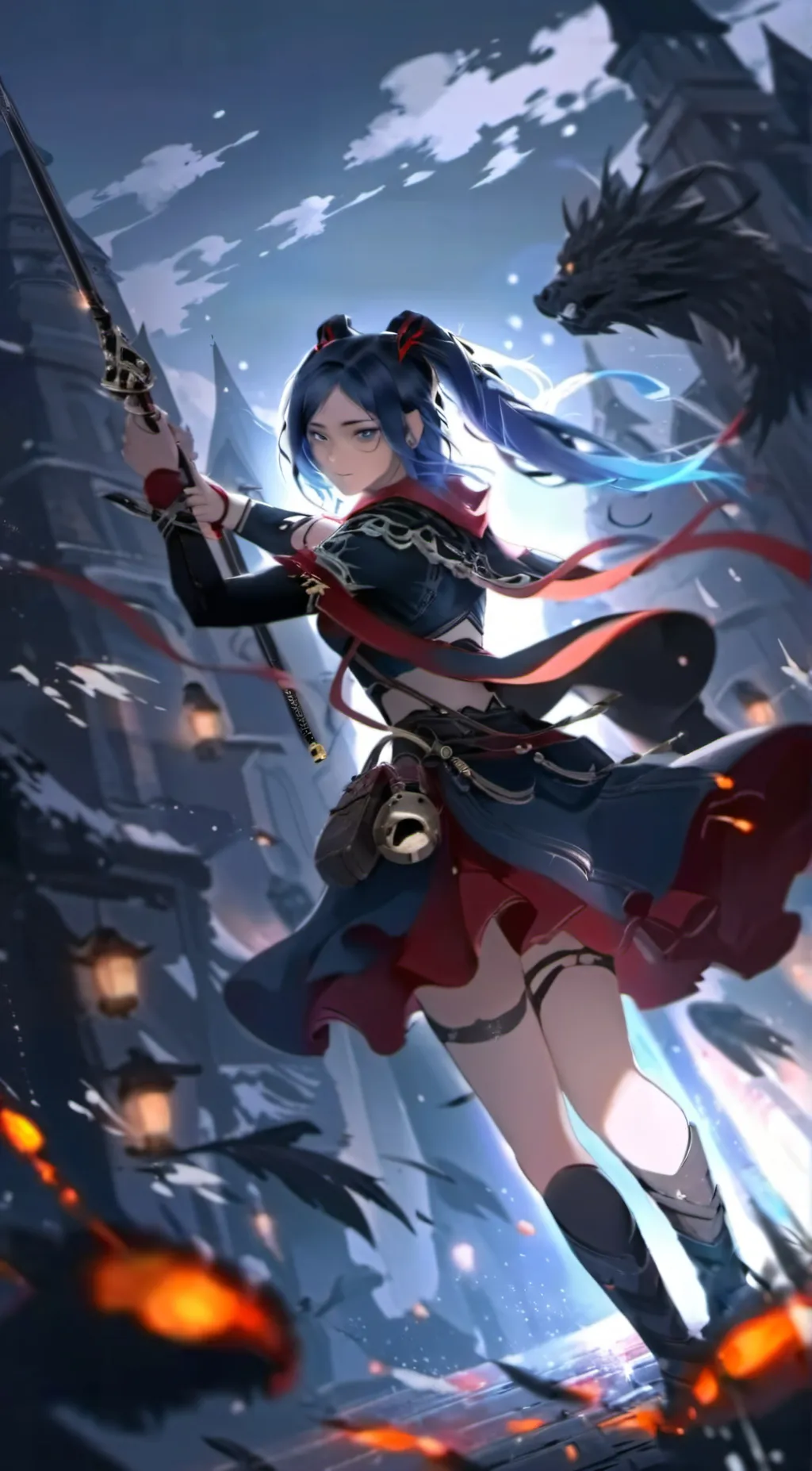 ai character: *+* Luna Zelda *+* background