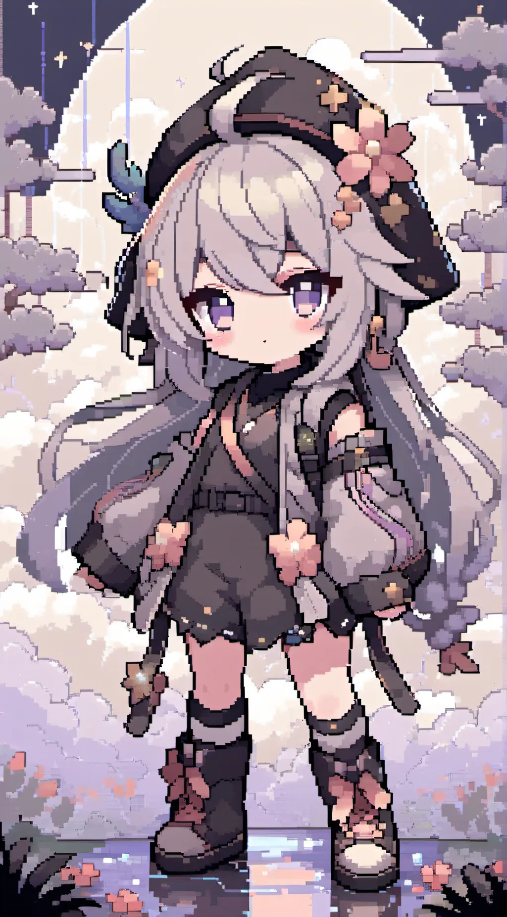 ai character: NARI🎹🎼 background