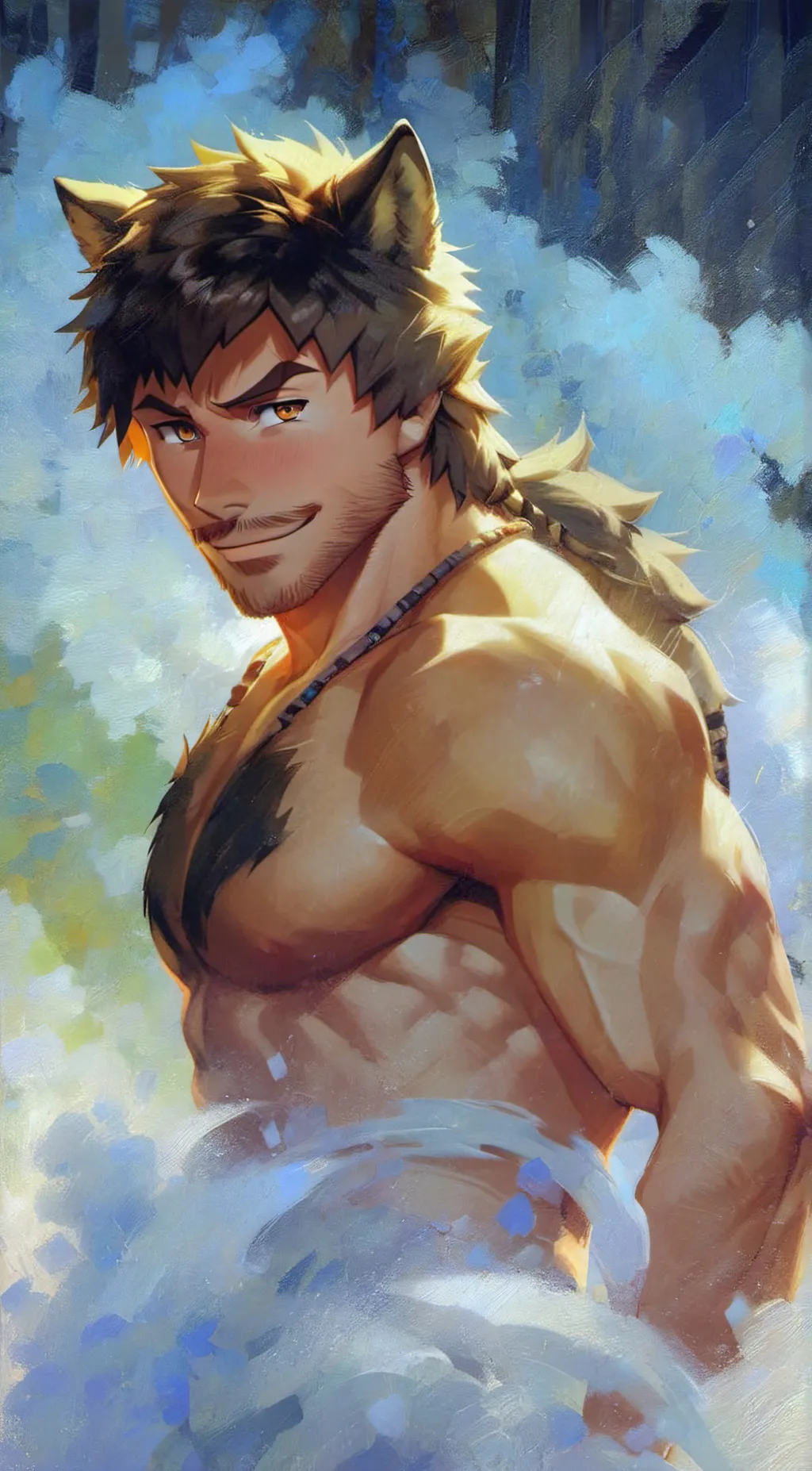 ai character: Gay Wolf background