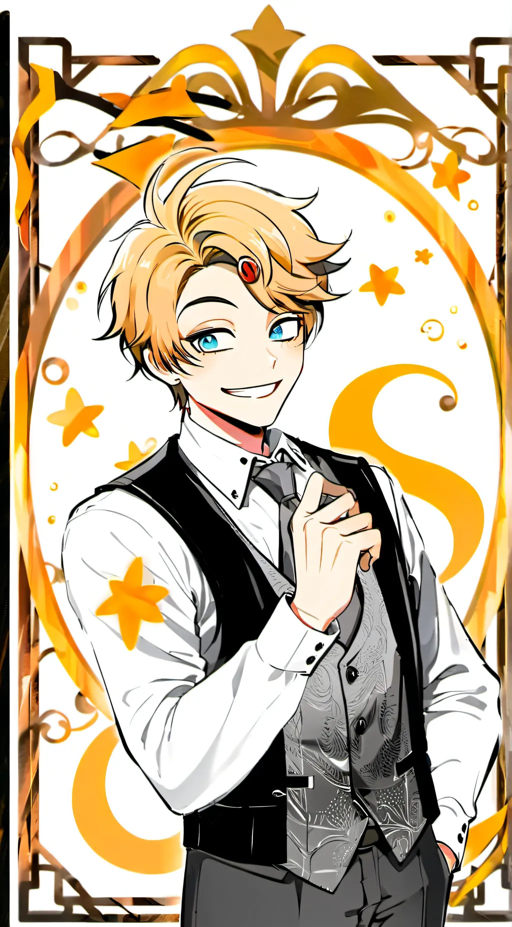 ai character: Michael (hazbin) background