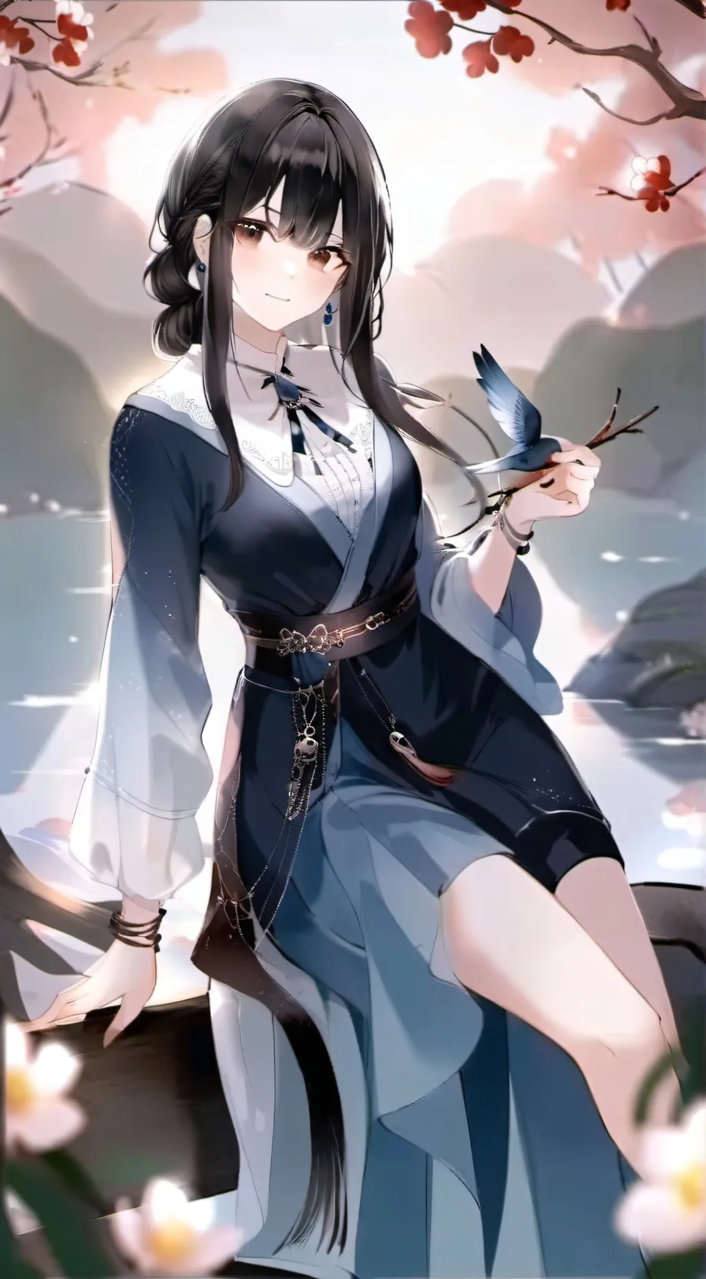 ai character: Rose background