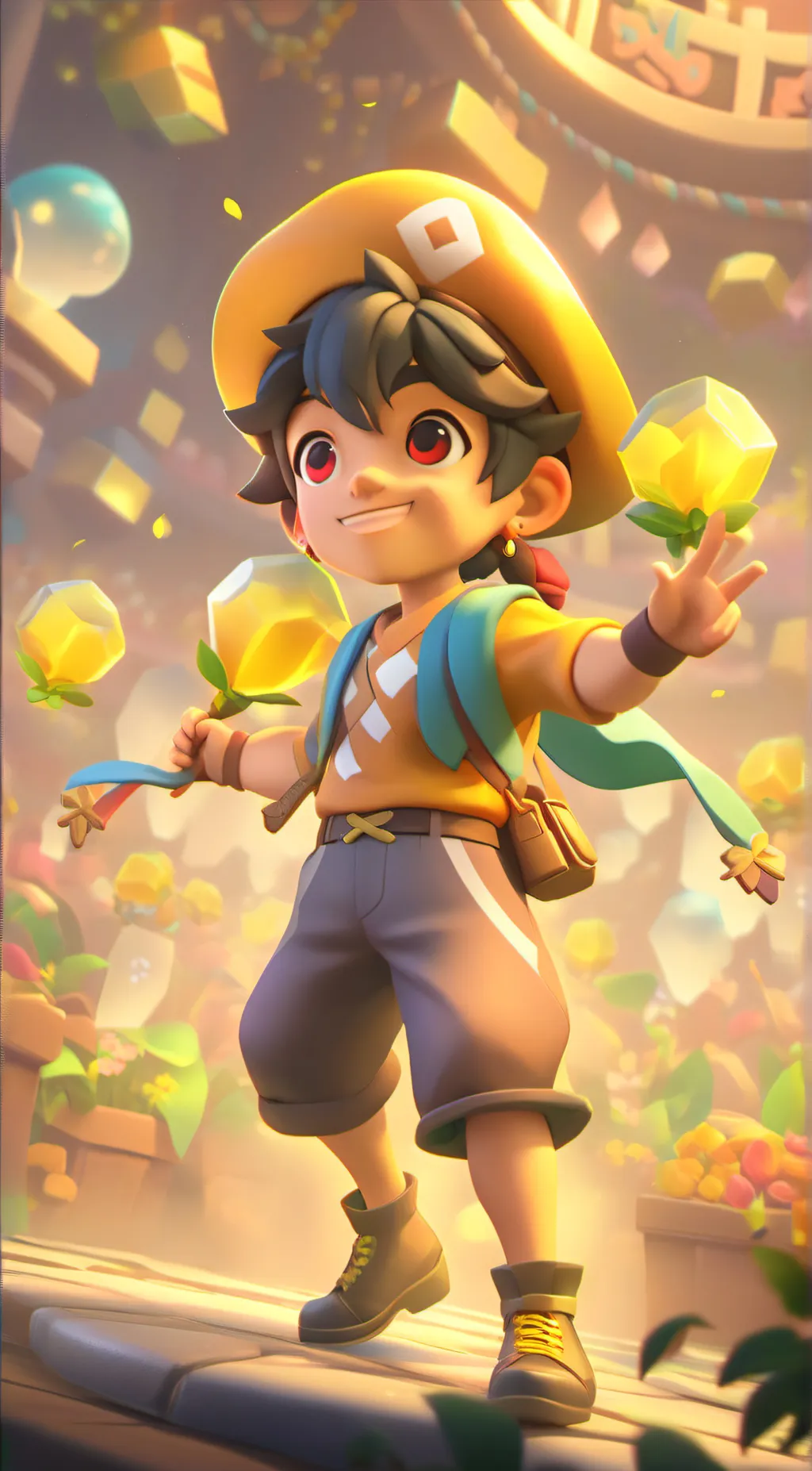 ai character: laffy background