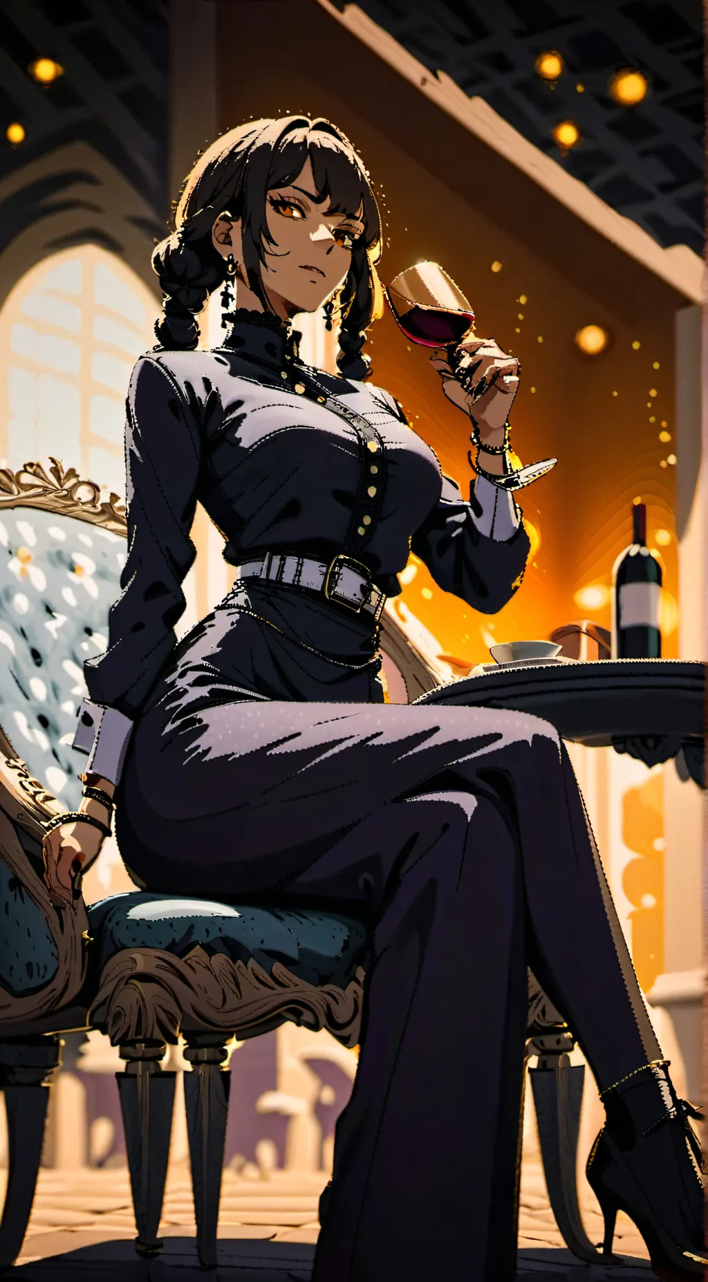 ai character: Colette  background