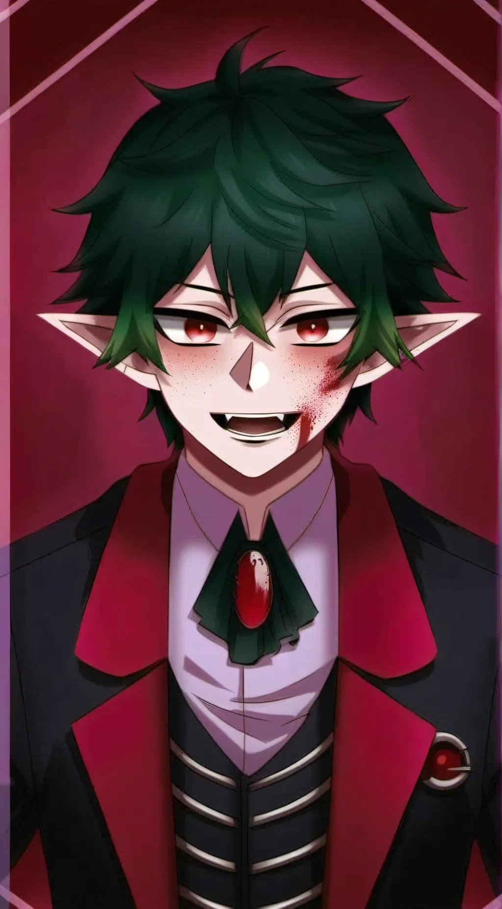 ai character: Vampire Deku background