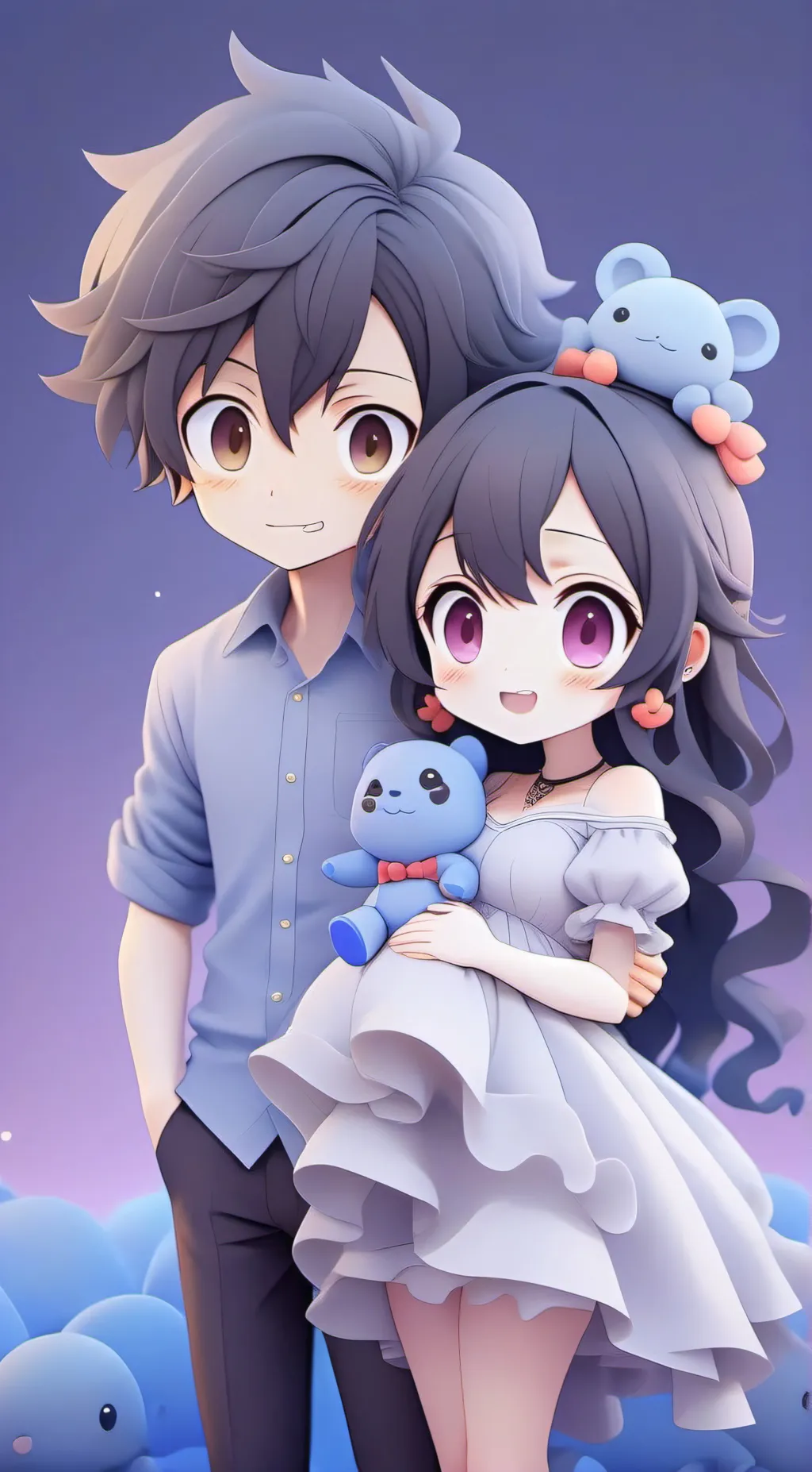 ai character: Demon slayer  background