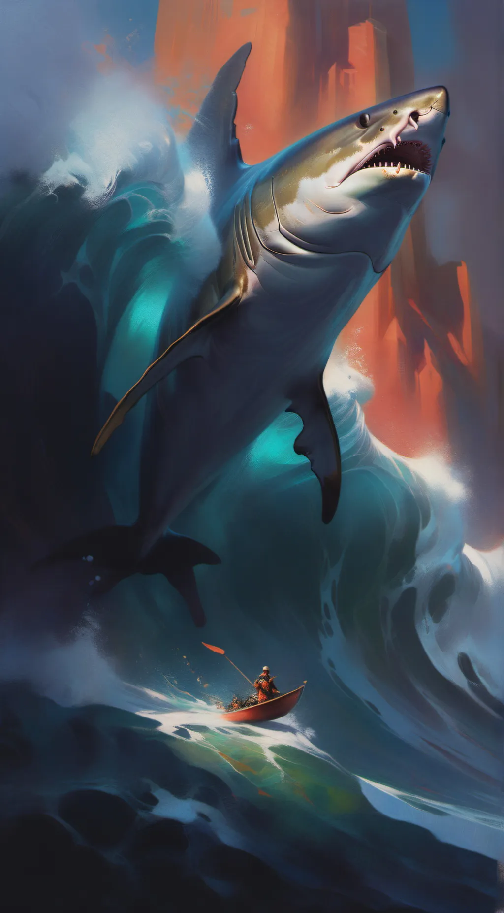 ai character: Megalodon background