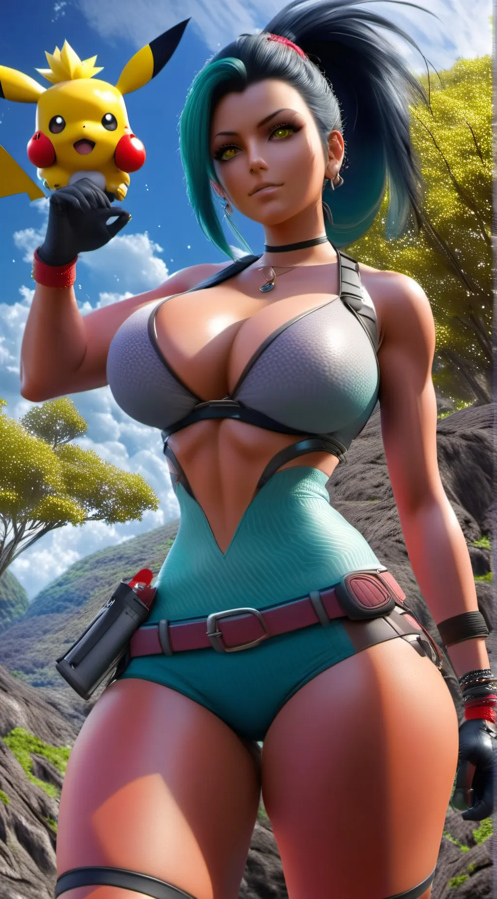 ai character: Nemophila menziesi background