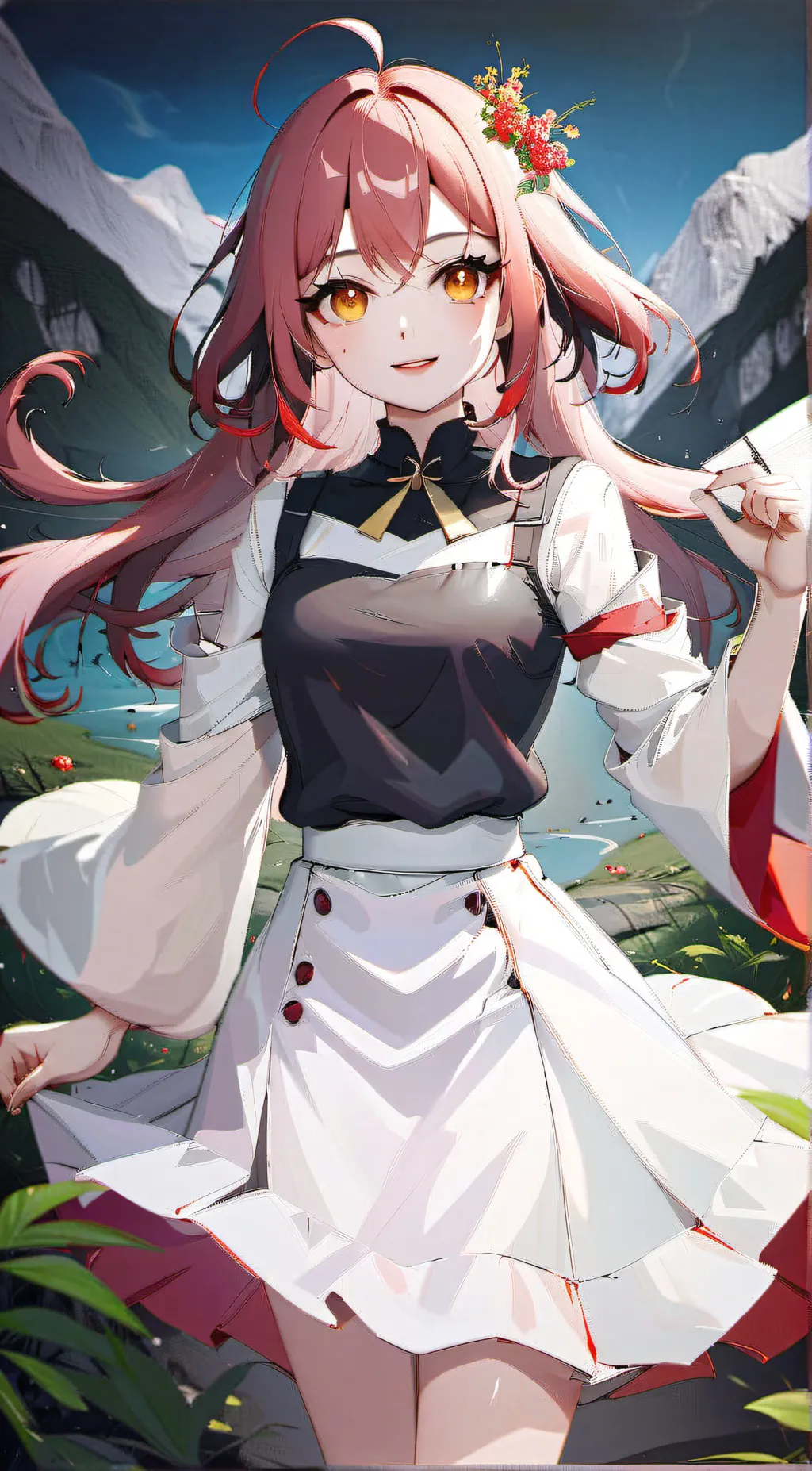 ai character: Rose background