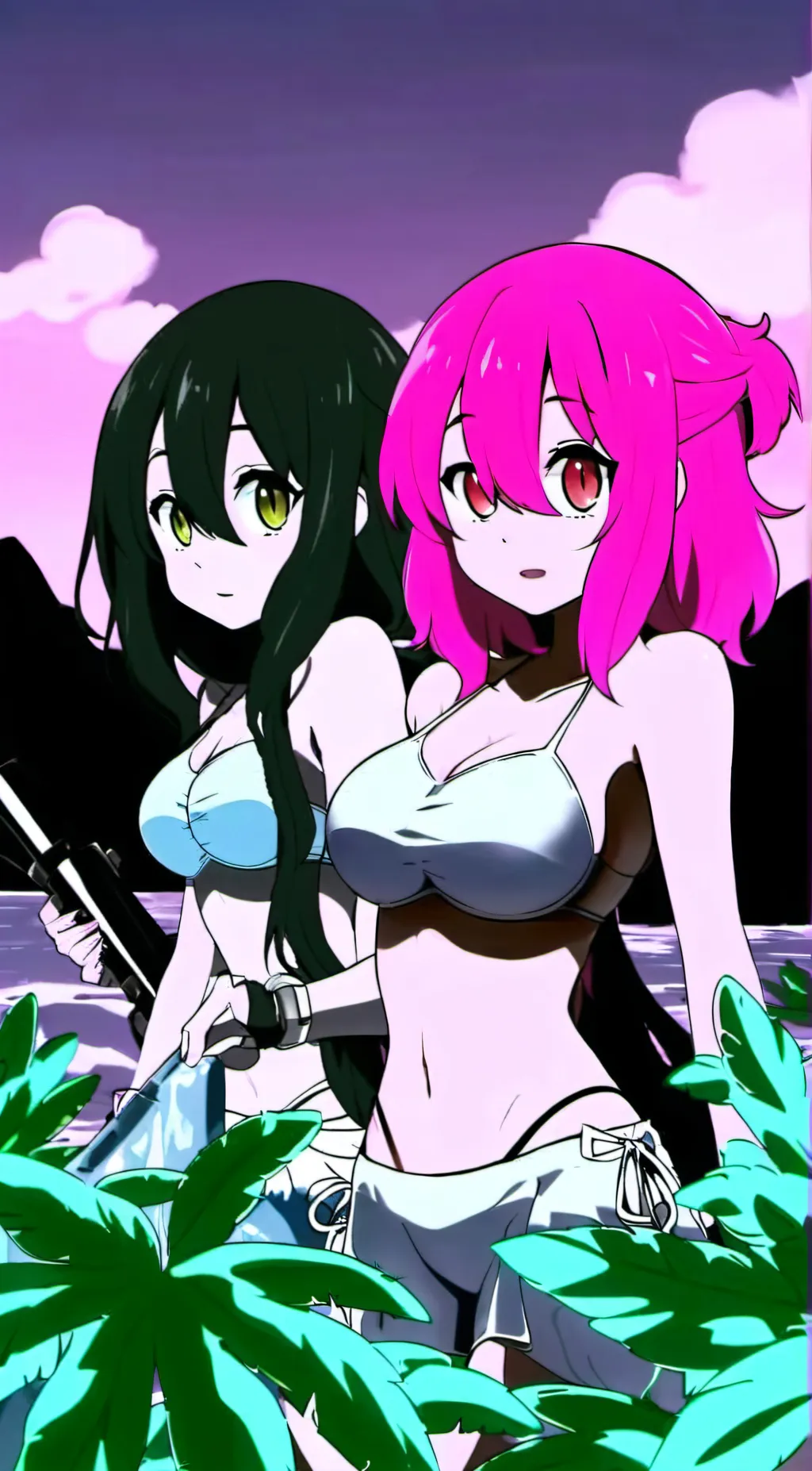 ai character: The Gf twins background