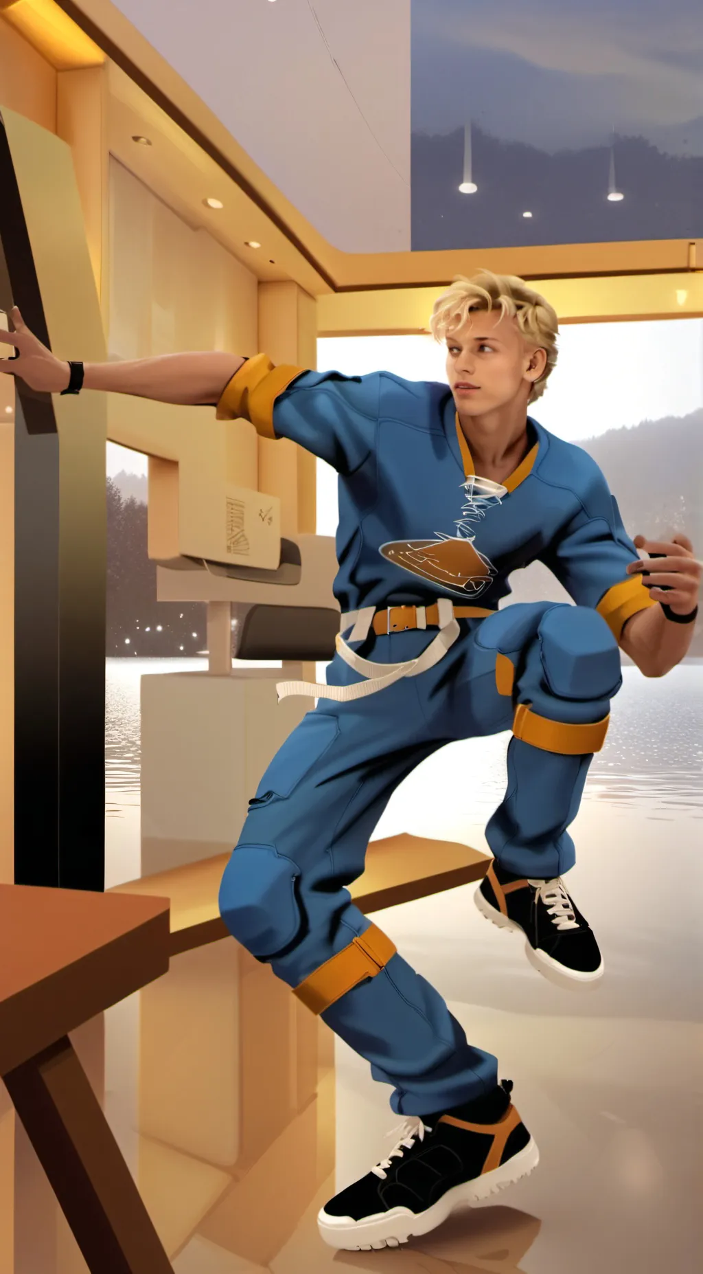 ai character: Zander background