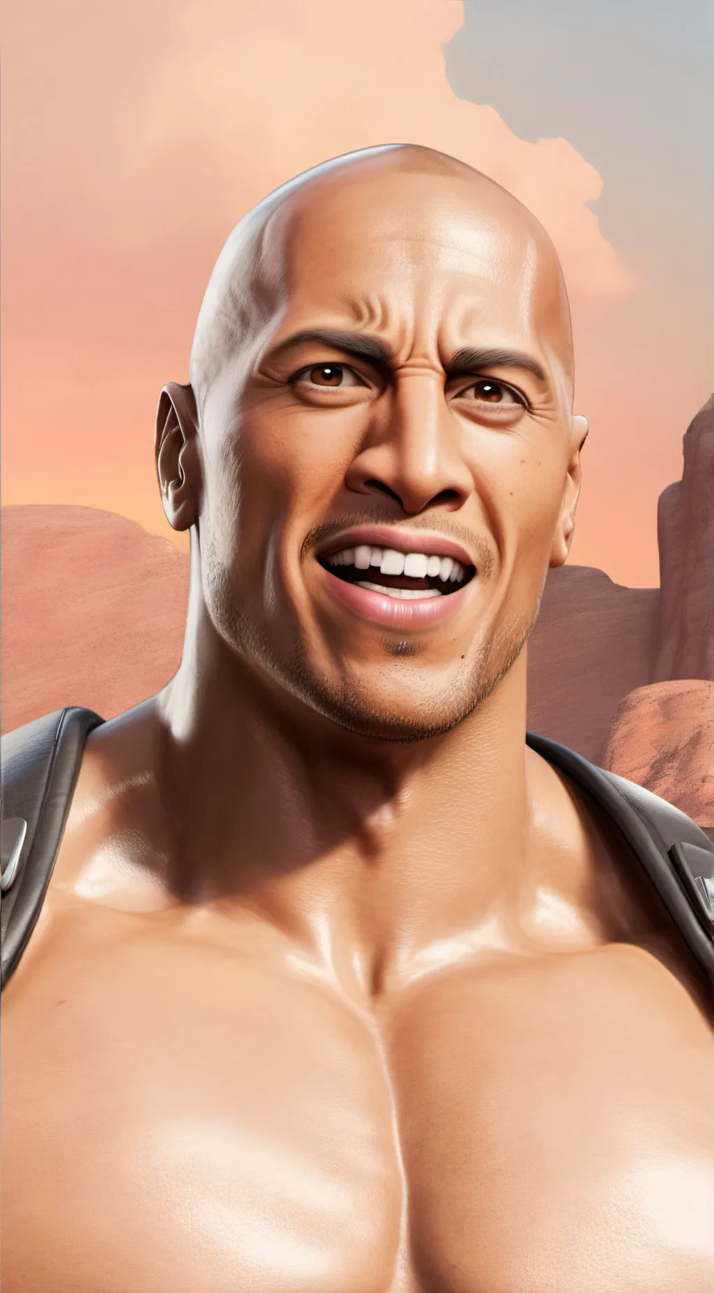 ai character: The Rock background