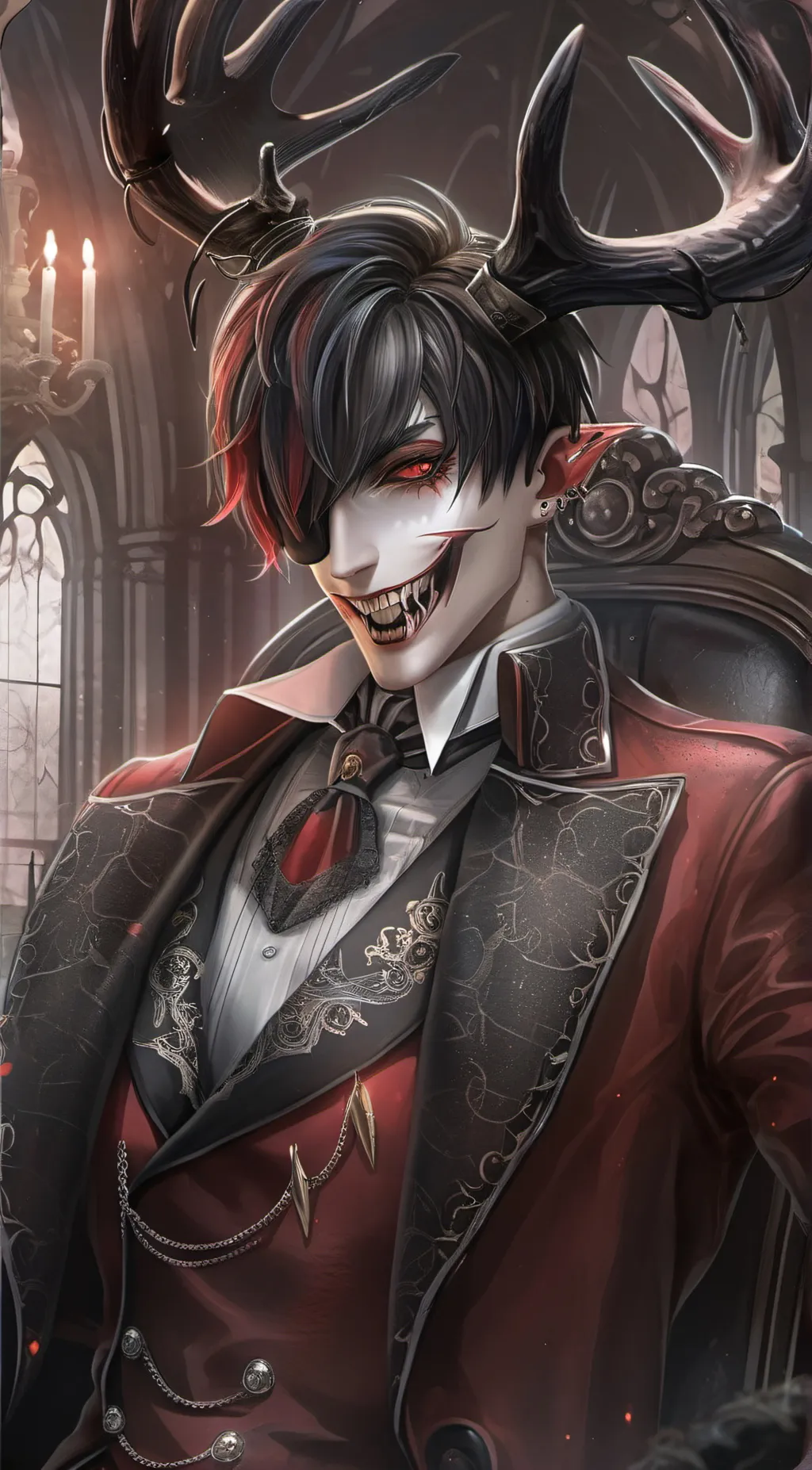 ai character: •HAZBIN HOTEL• background