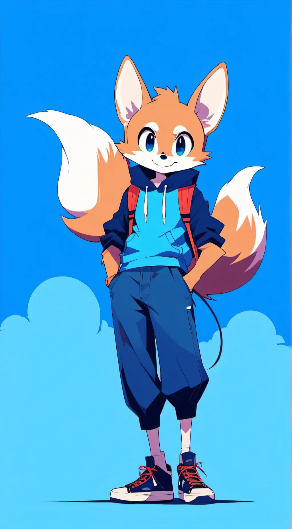 ai character: Tails background